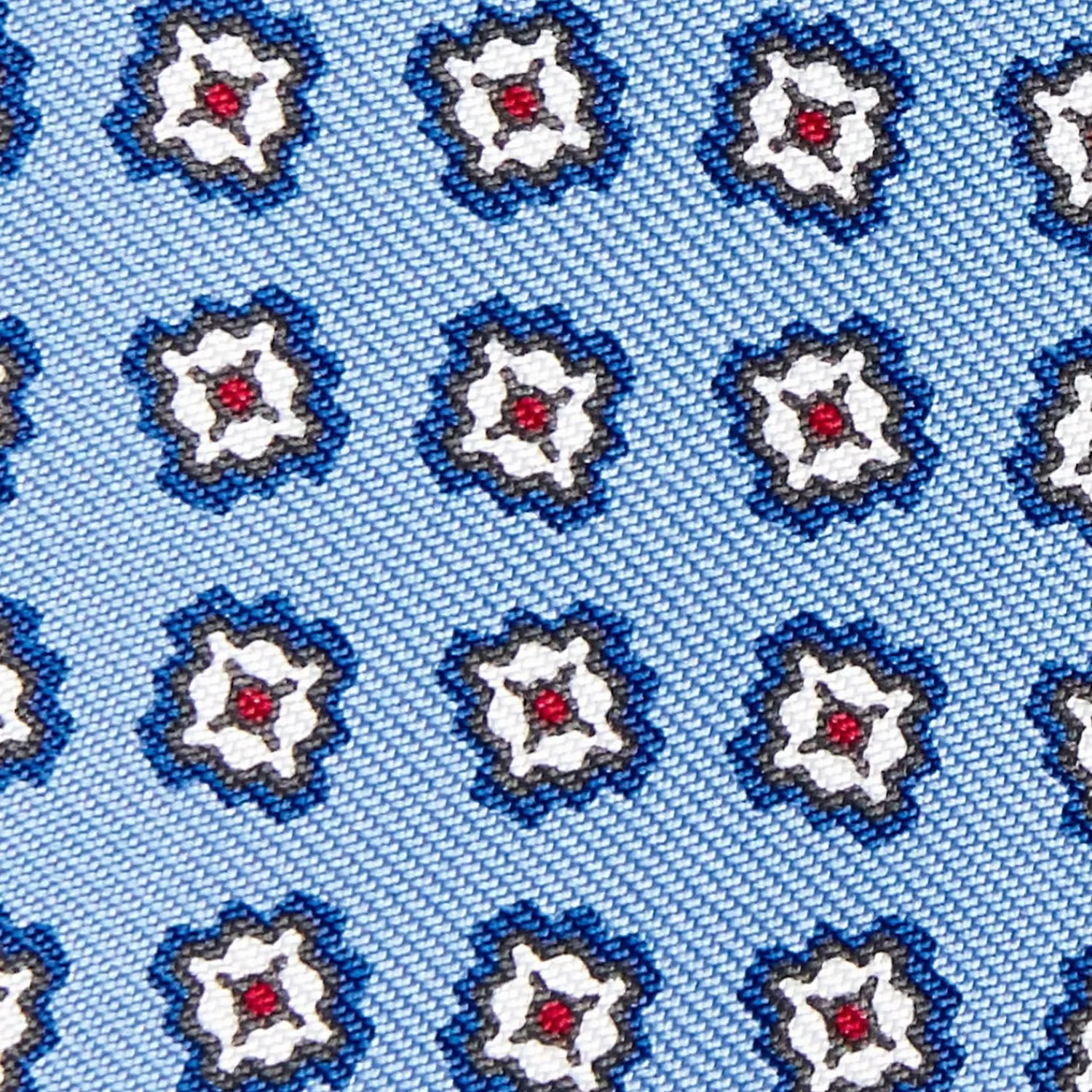Light Blue Silk Bowtie To Self-Tie - Small Floe00Ecwer Pattern>E.Marinella Best Sale