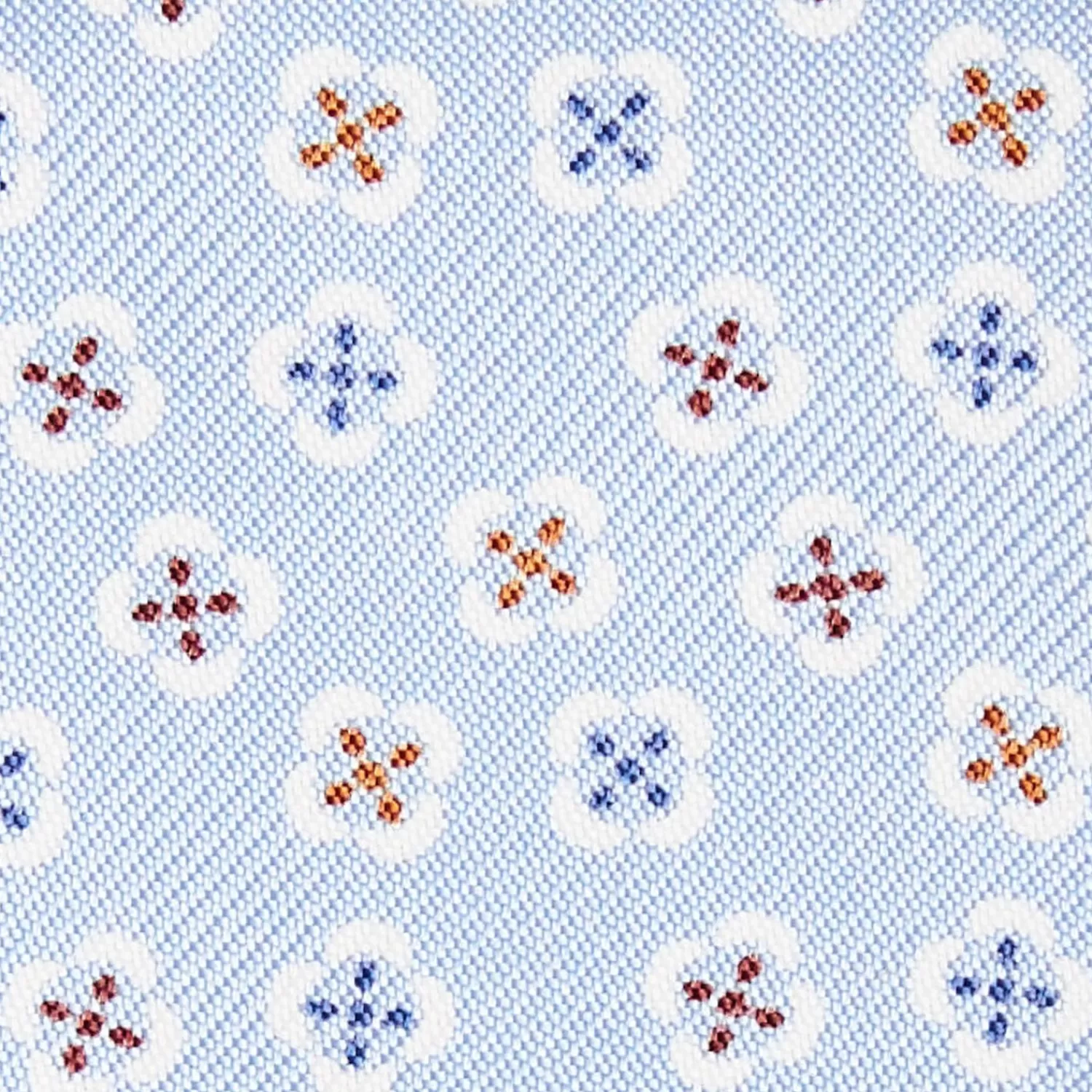 Light Blue Silk Bowtie To Self-Tie - Small Flower Pattern>E.Marinella Flash Sale