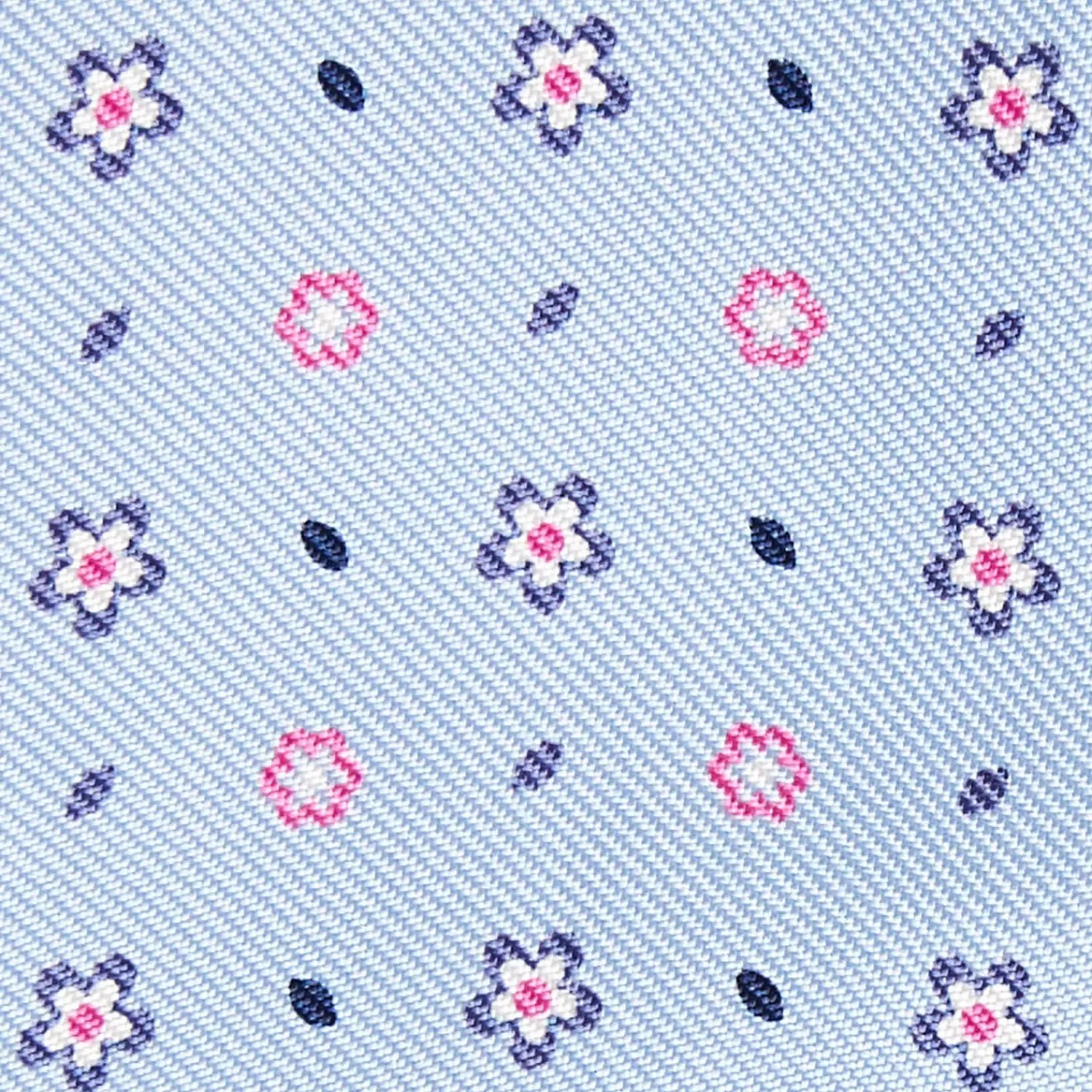 Light Blue Silk Bowtie To Self-Tie Small Flower Pattern>E.Marinella New