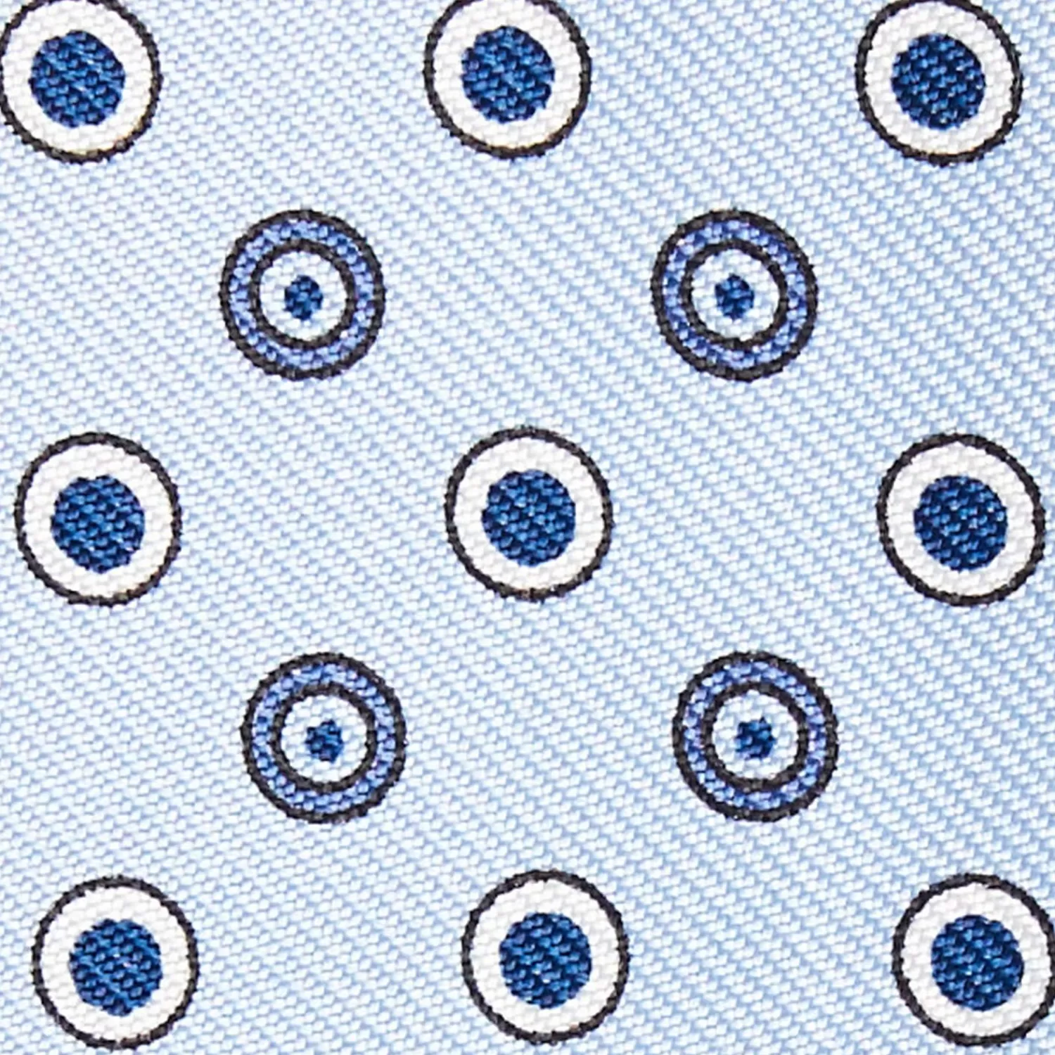 Light Blue Silk Bowtie To Self-Tie Small Geometric Pattern>E.Marinella Best