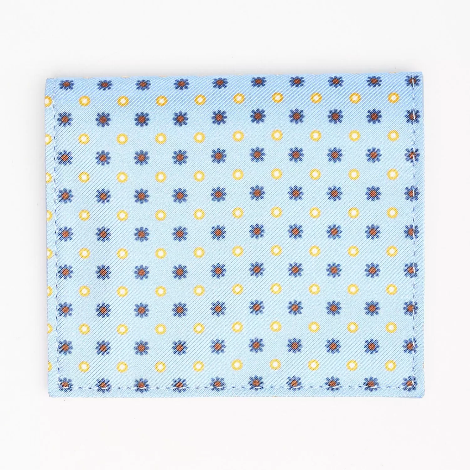 Light Blue Small Wallet In Silk And Leather>E.Marinella Online