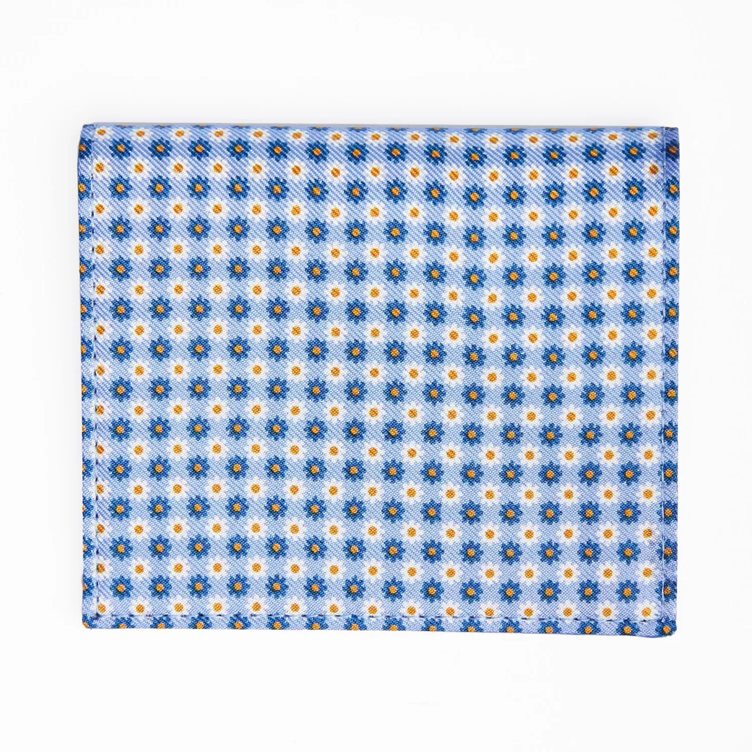 Light Blue Small Wallet In Silk And Leather>E.Marinella Shop