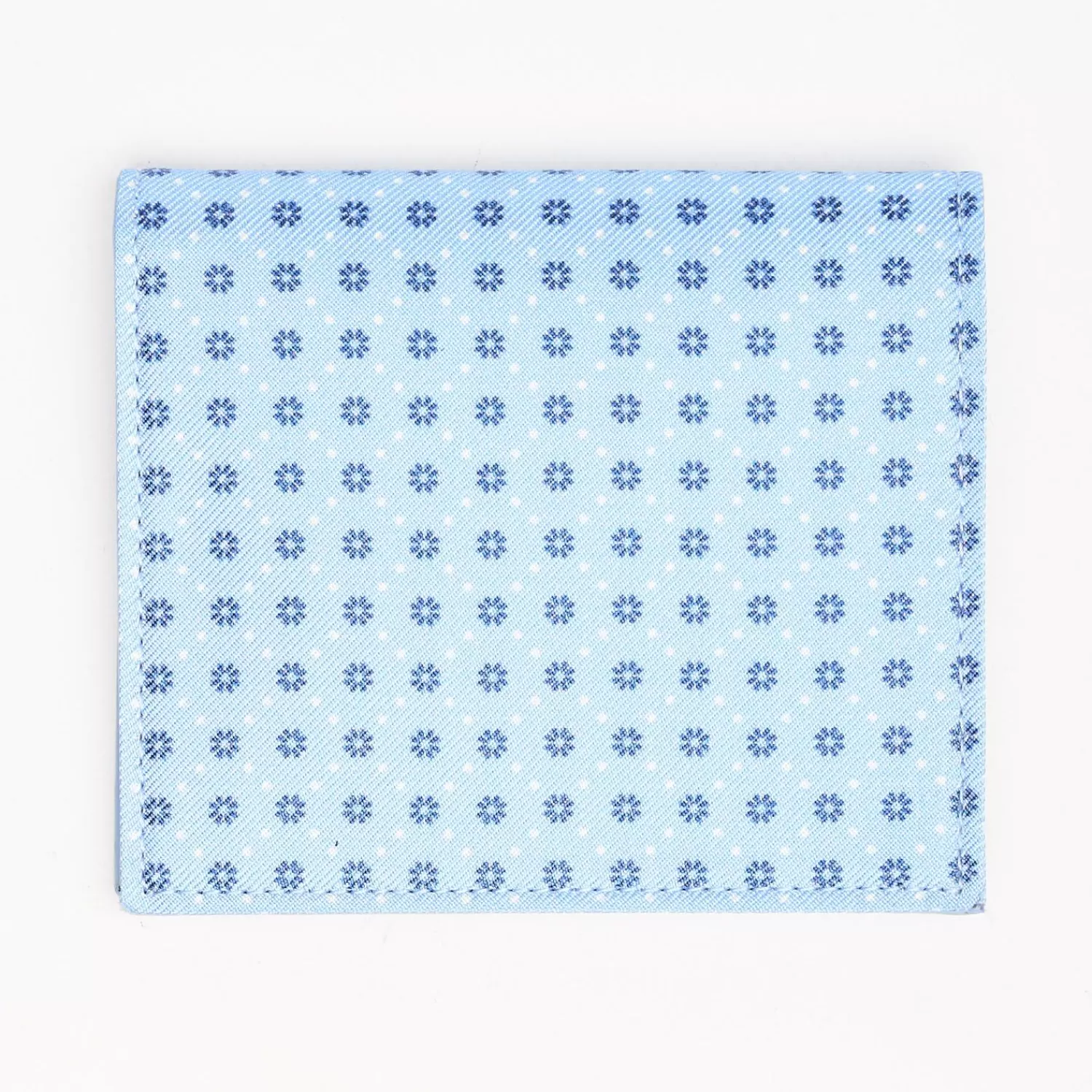 Light Blue Small Wallet In Silk And Leather>E.Marinella New