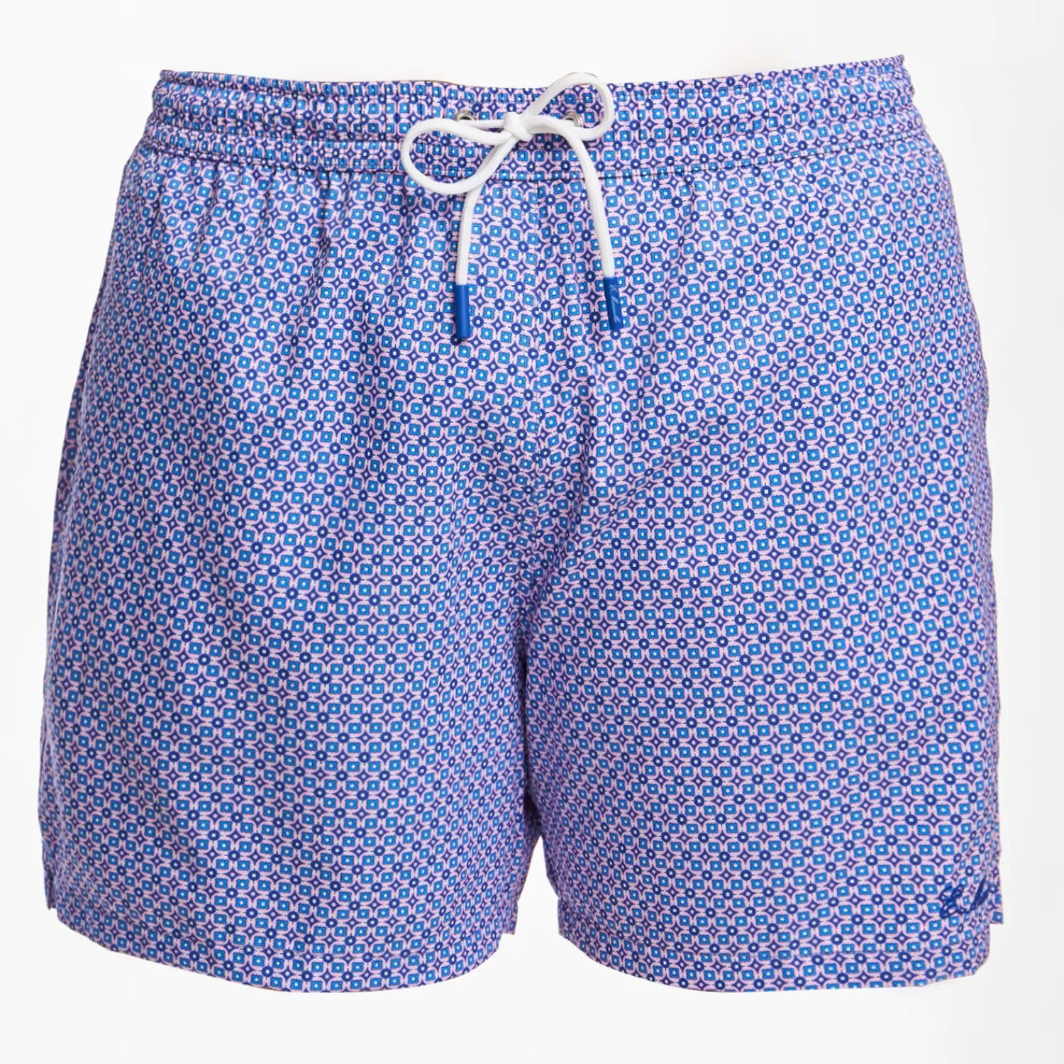 Light Blue Swim Short Small Flower Pattern>E.Marinella Clearance