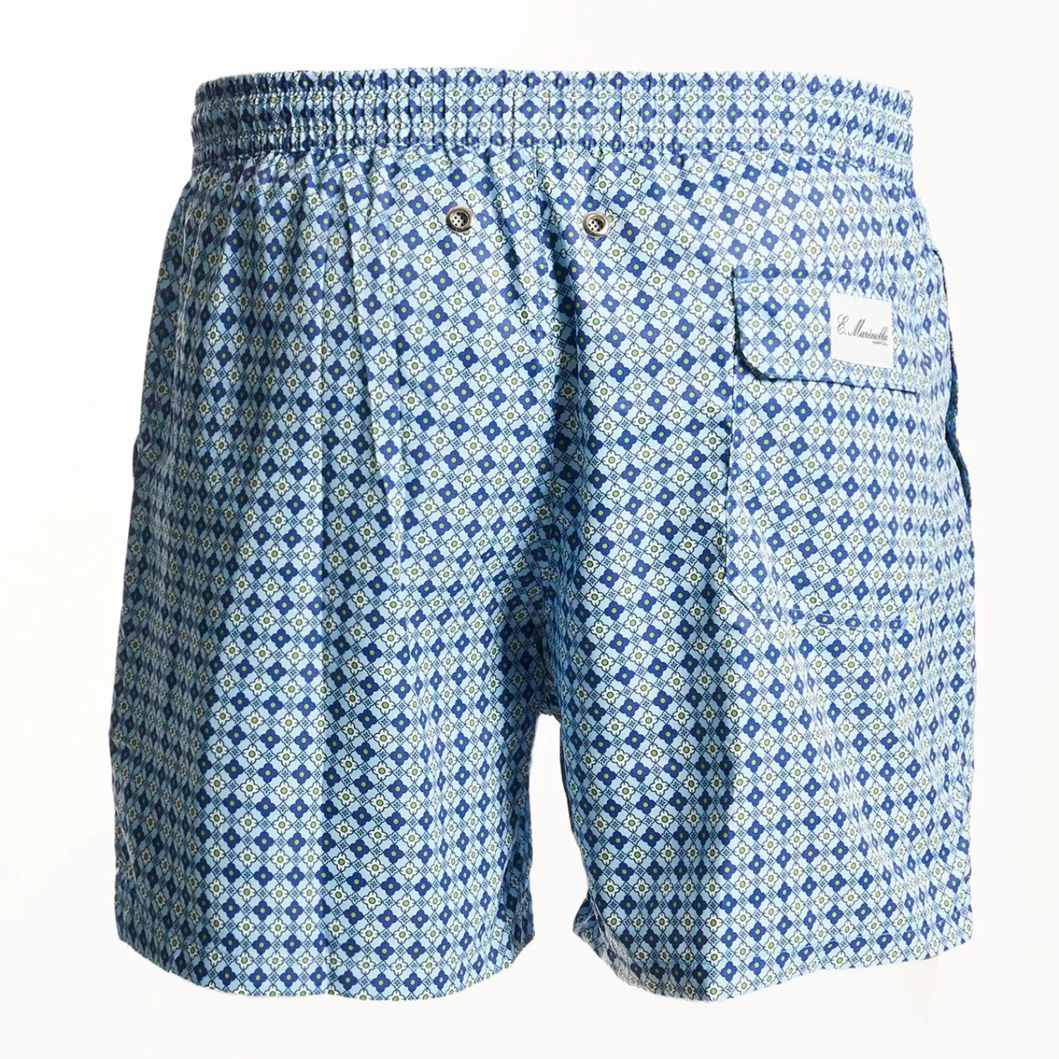 Light Blue Swim Shorts - Large Patterns>E.Marinella Hot