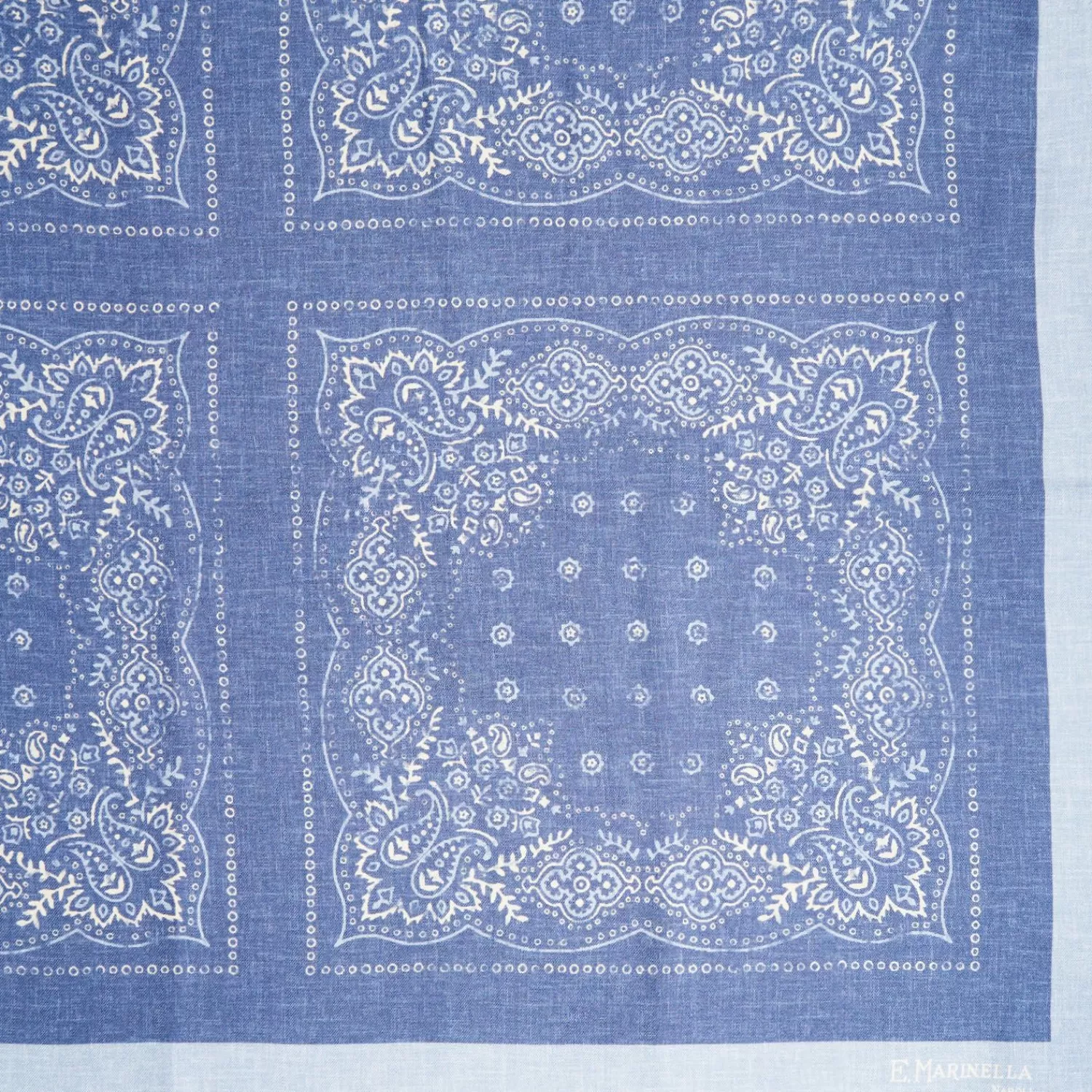 Light Blue Wool And Silk Stole 135>E.Marinella Sale