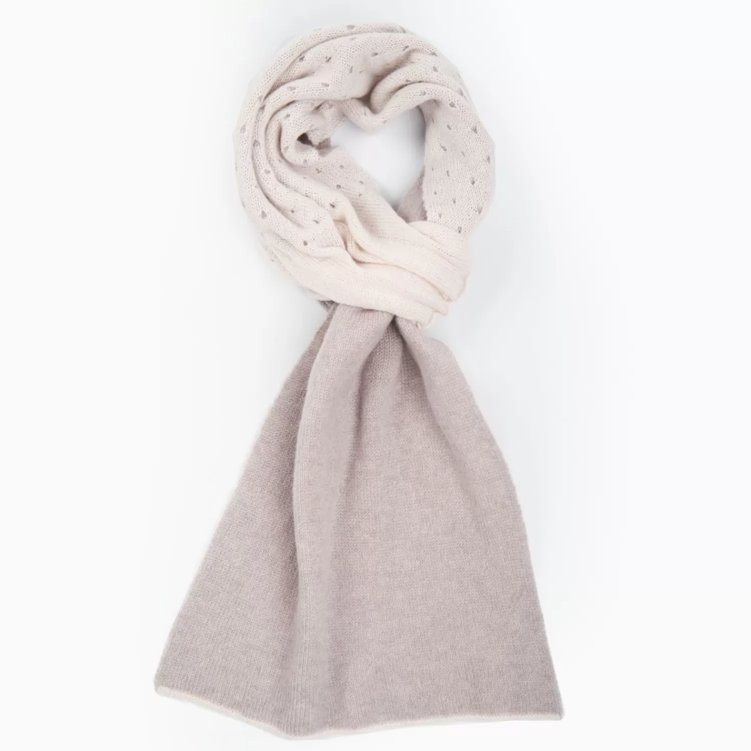Light Brown And Beige Dots Cashmere Neck Warmer>E.Marinella Flash Sale