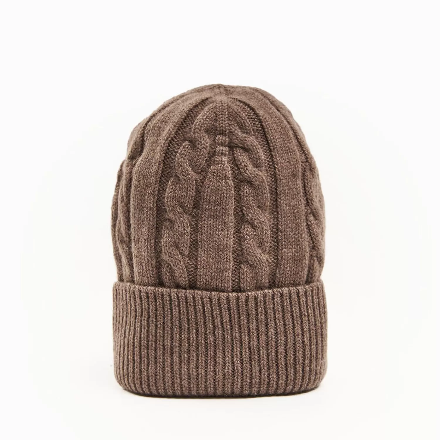 Light Brown Cashmere Braid Beanie>E.Marinella Sale