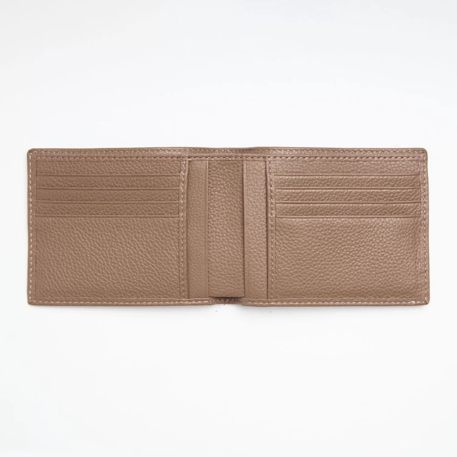 Light Brown Hammered Leather Horizontal Wallet>E.Marinella Outlet