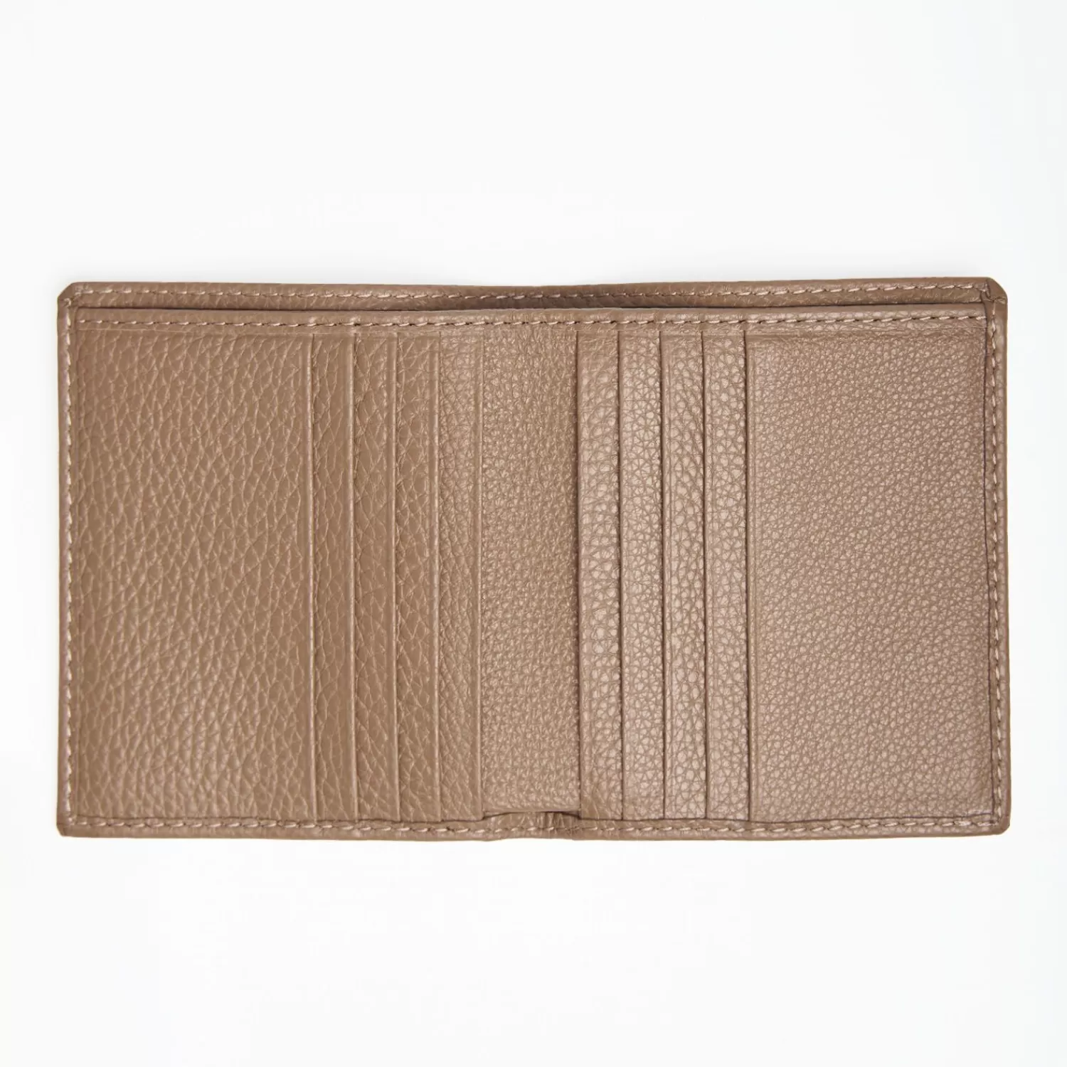 Light Brown Hammered Leather Small Wallet>E.Marinella Cheap