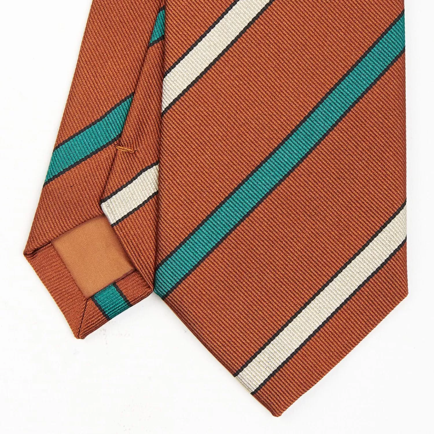 Light Brown Sartorial Striped Tie>E.Marinella Hot
