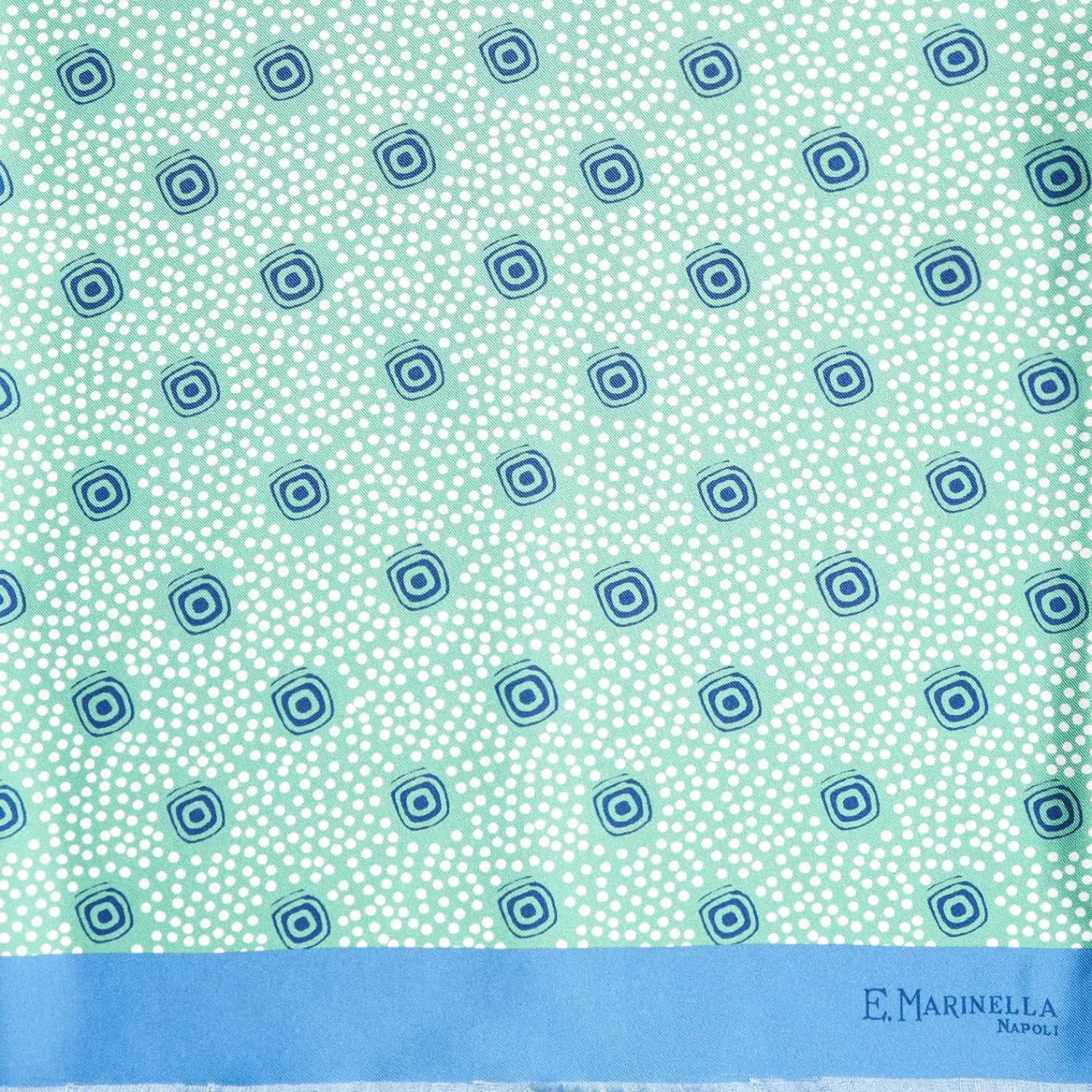 Light Green And Blue Double Silk Scarf>E.Marinella Best Sale