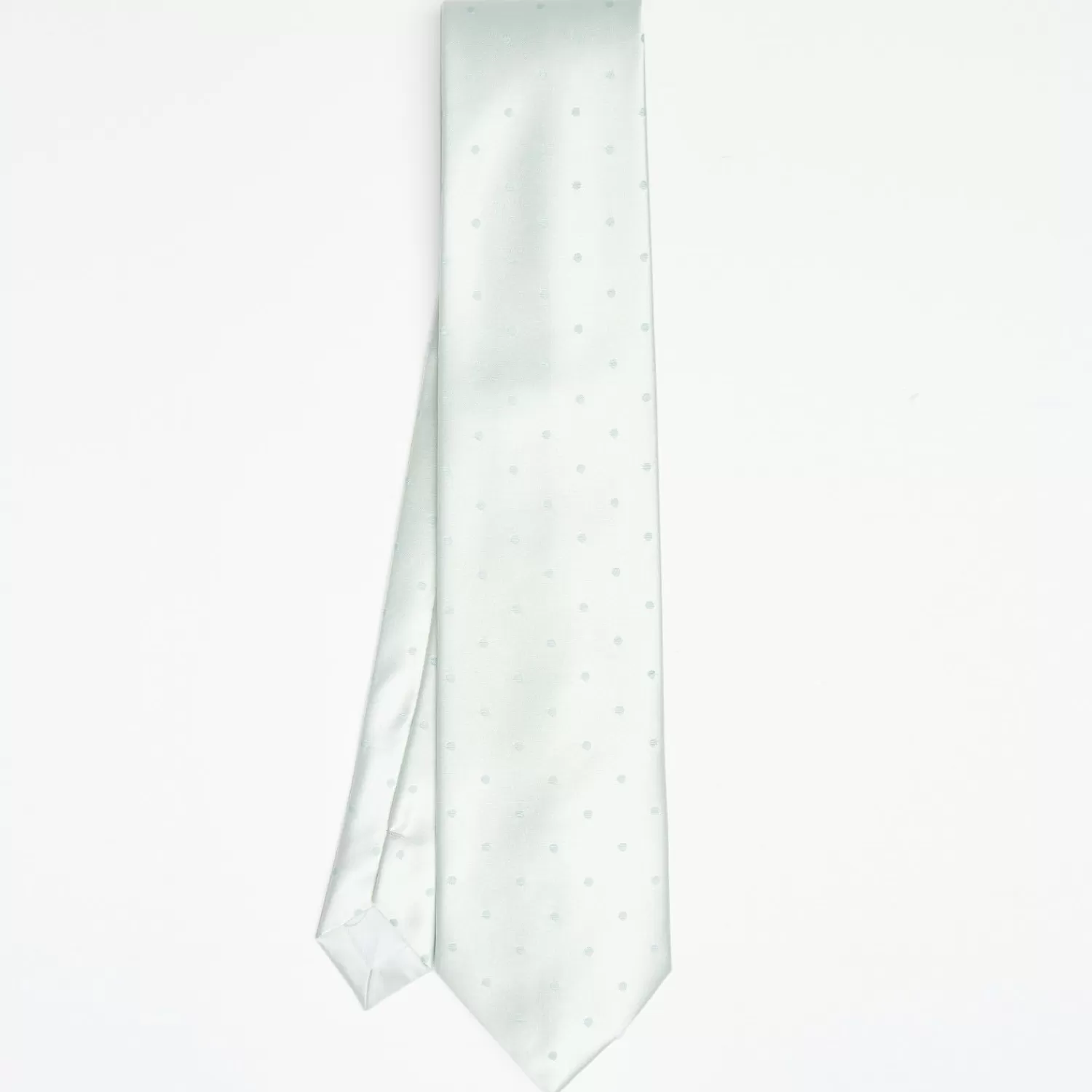 Light Green Cerimonial Silk Satin Tie Polka Dot Pattern>E.Marinella Best