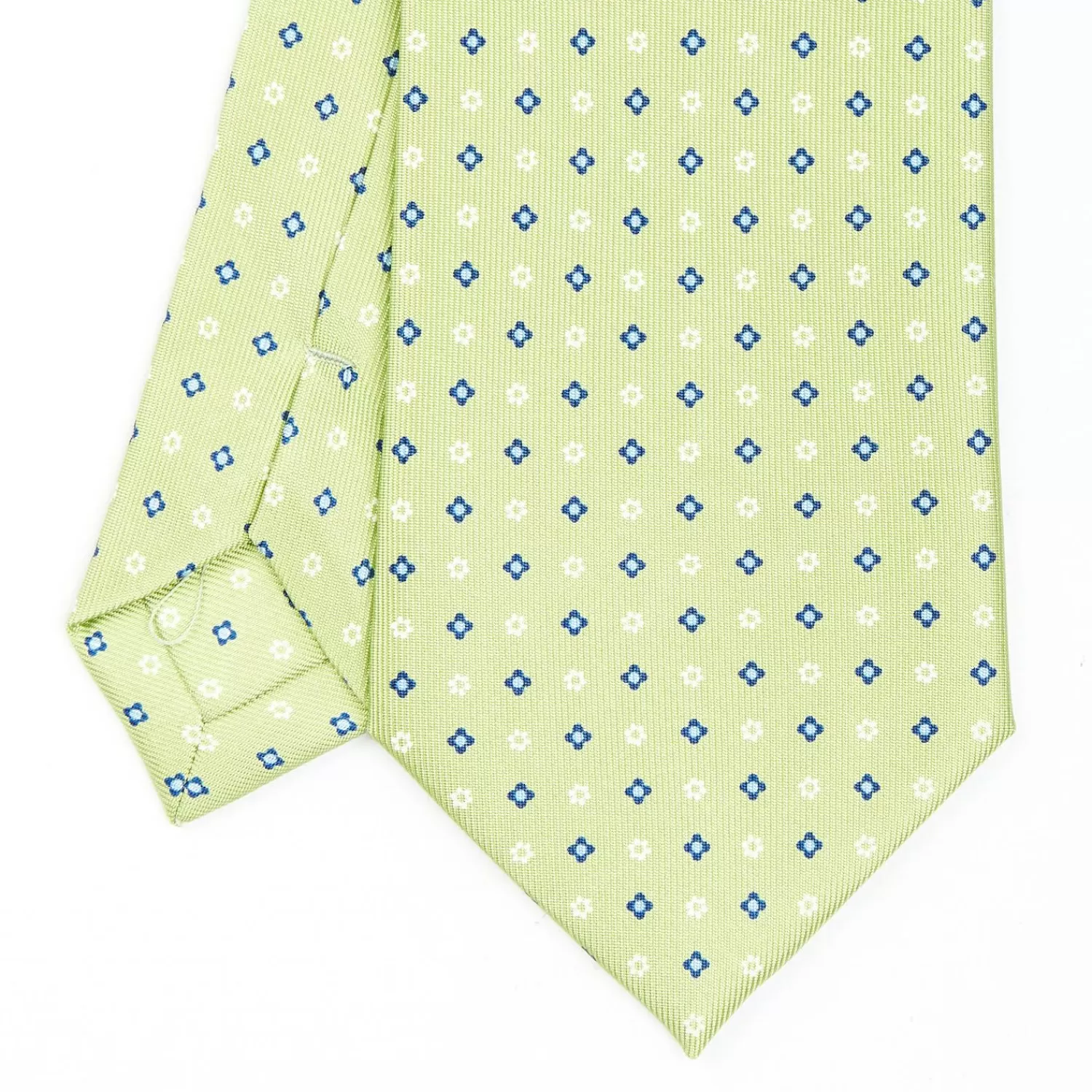 Light Green Sartorial Classic Silk Tie - Small Flower Designs>E.Marinella Cheap