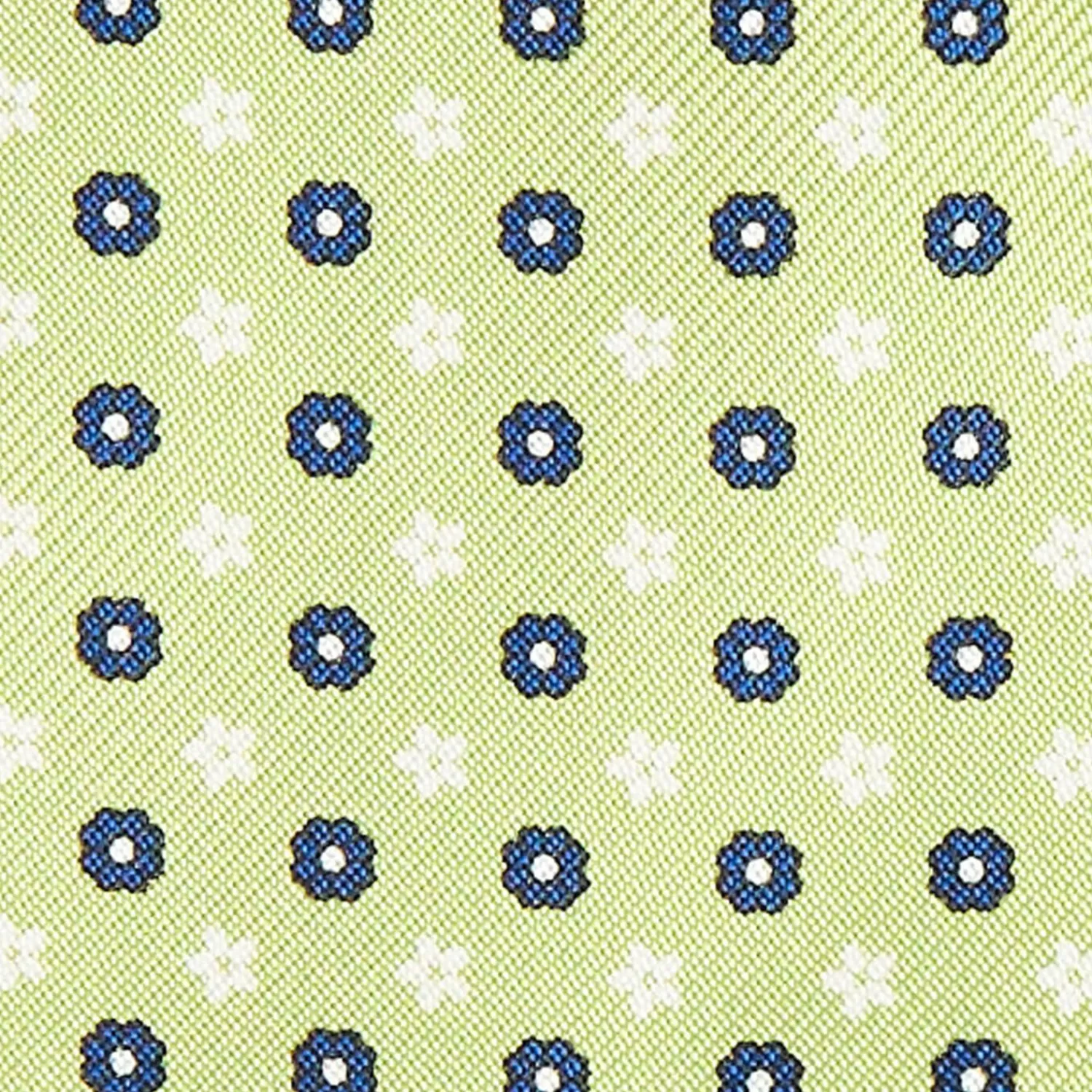Light Green Silk Ascot Tie Small Flower Designs>E.Marinella Discount