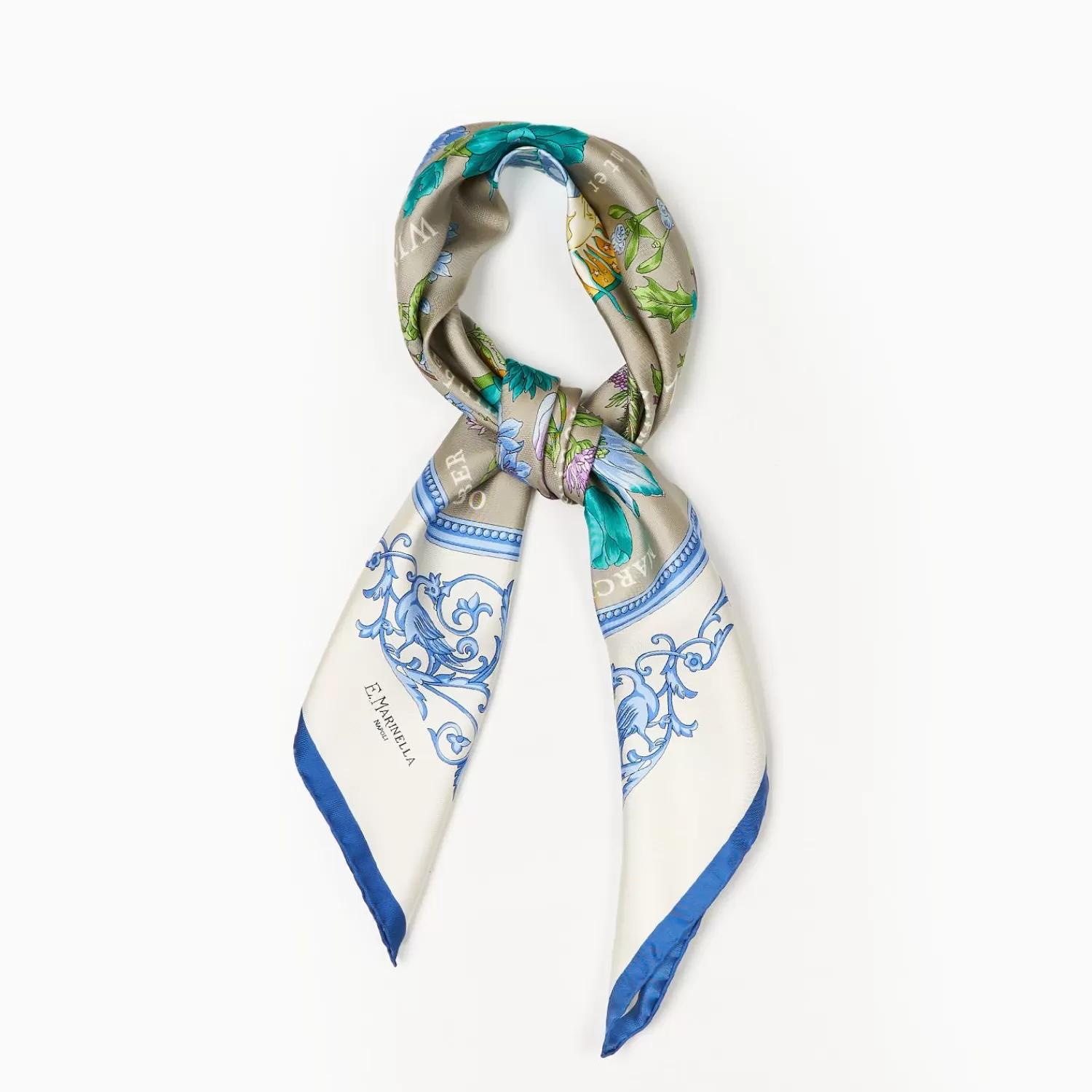Light Green Silk Scarf 90 - The Wheel Of Seasons>E.Marinella Flash Sale