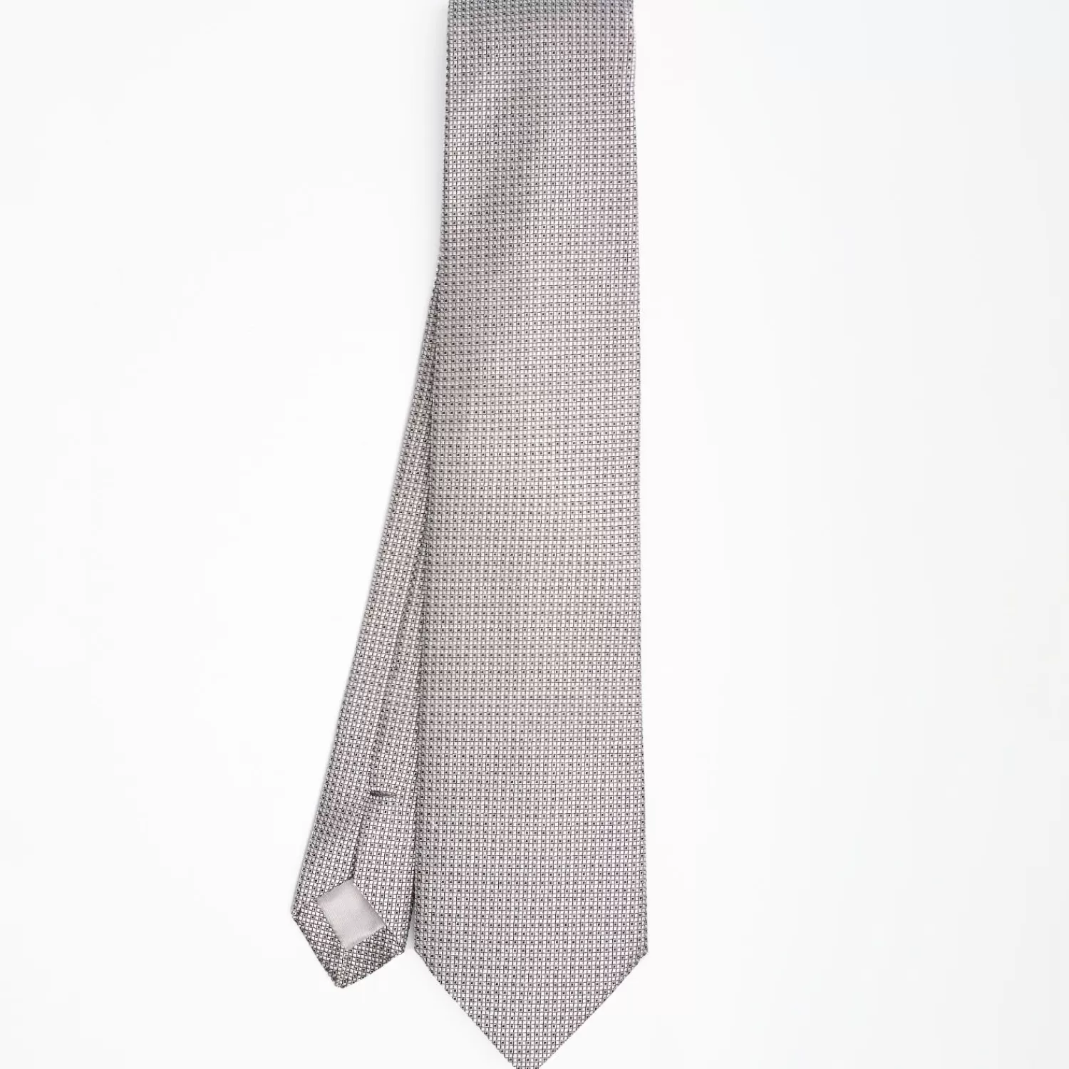 Light Grey Ceremonial Jacquard Silk Tie>E.Marinella Online