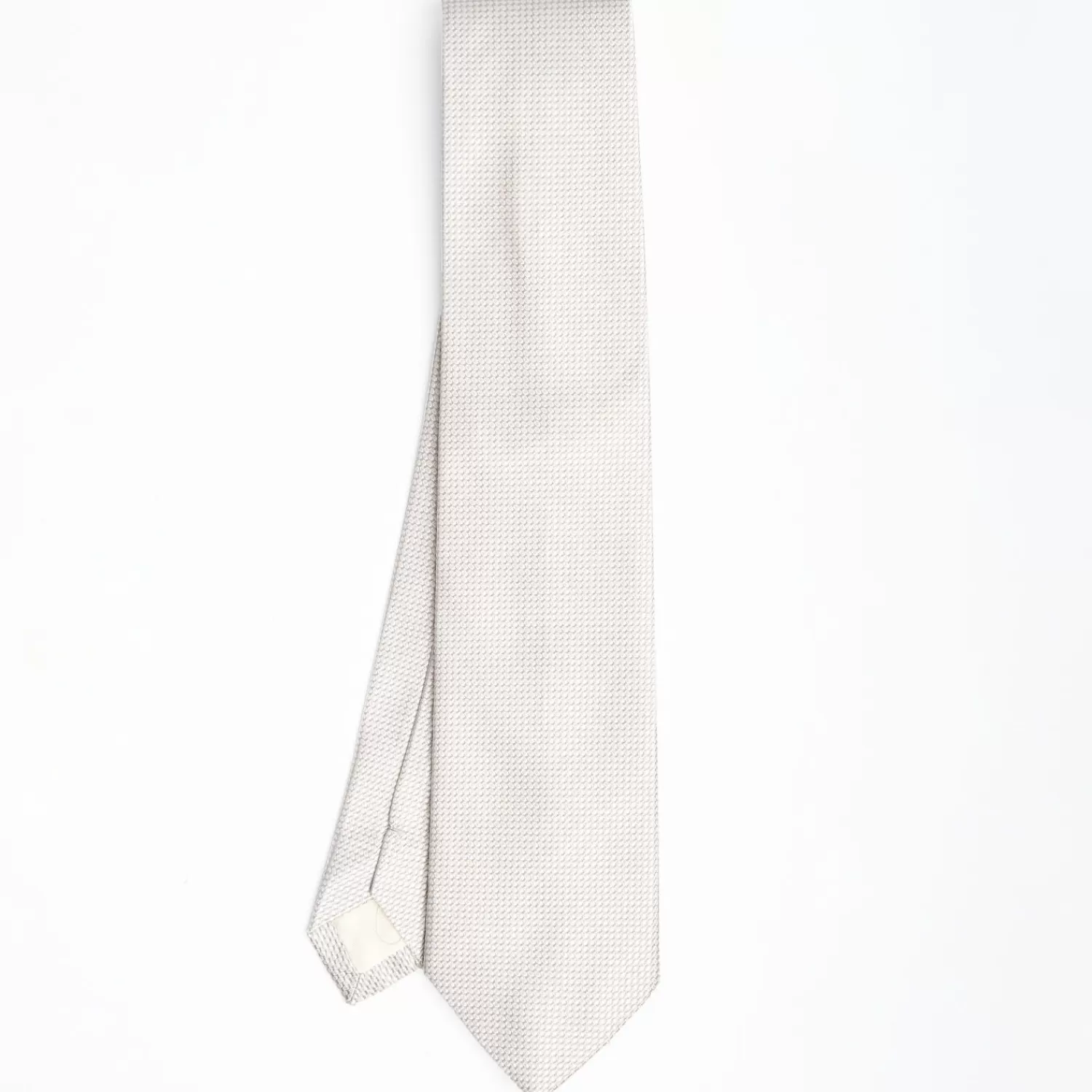 Light Grey Ceremonial Jacquard Silk Tie>E.Marinella Hot