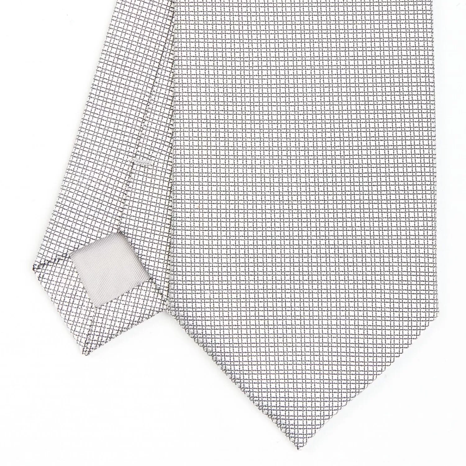 Light Grey Ceremonial Jacquard Silk Tie - Small Geometric Pattern>E.Marinella Cheap