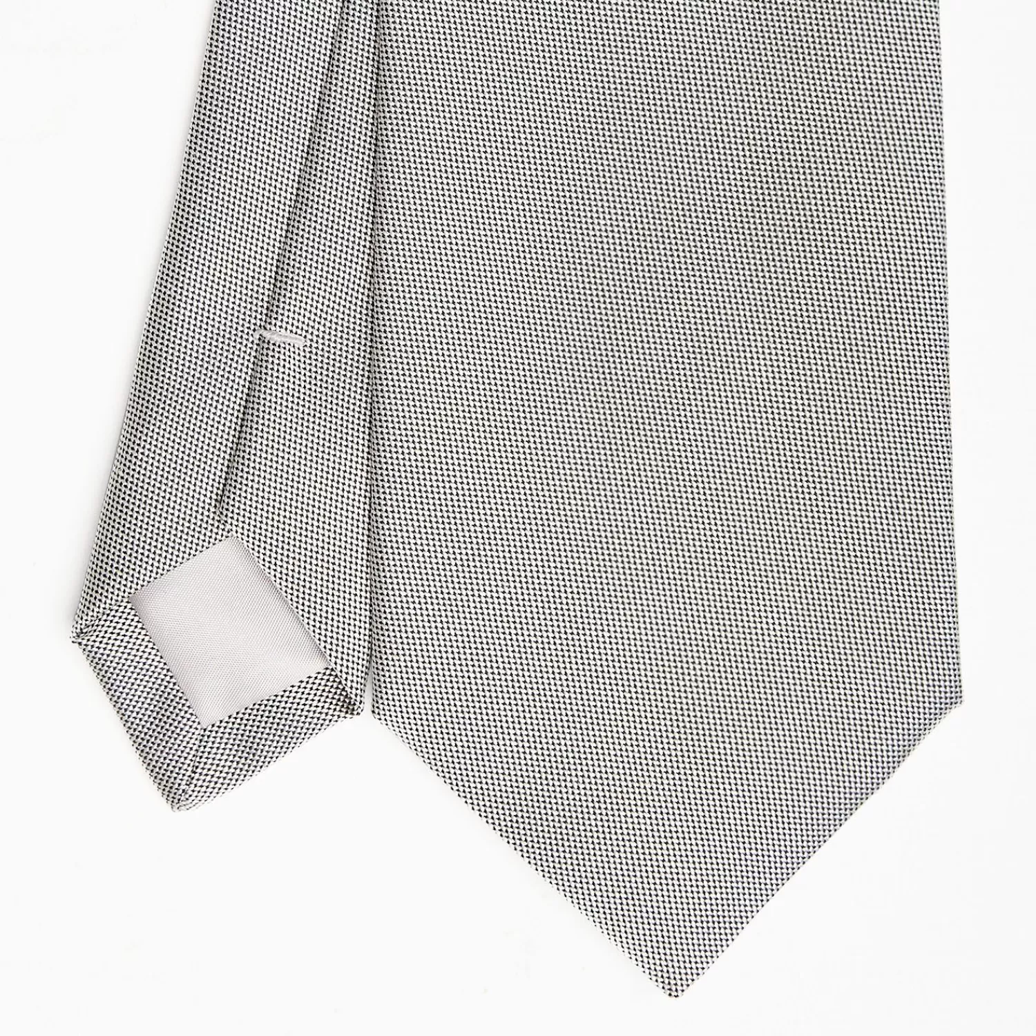 Light Grey Ceremonial Jacquard Silk Tie - Small Geometric Pattern>E.Marinella Shop