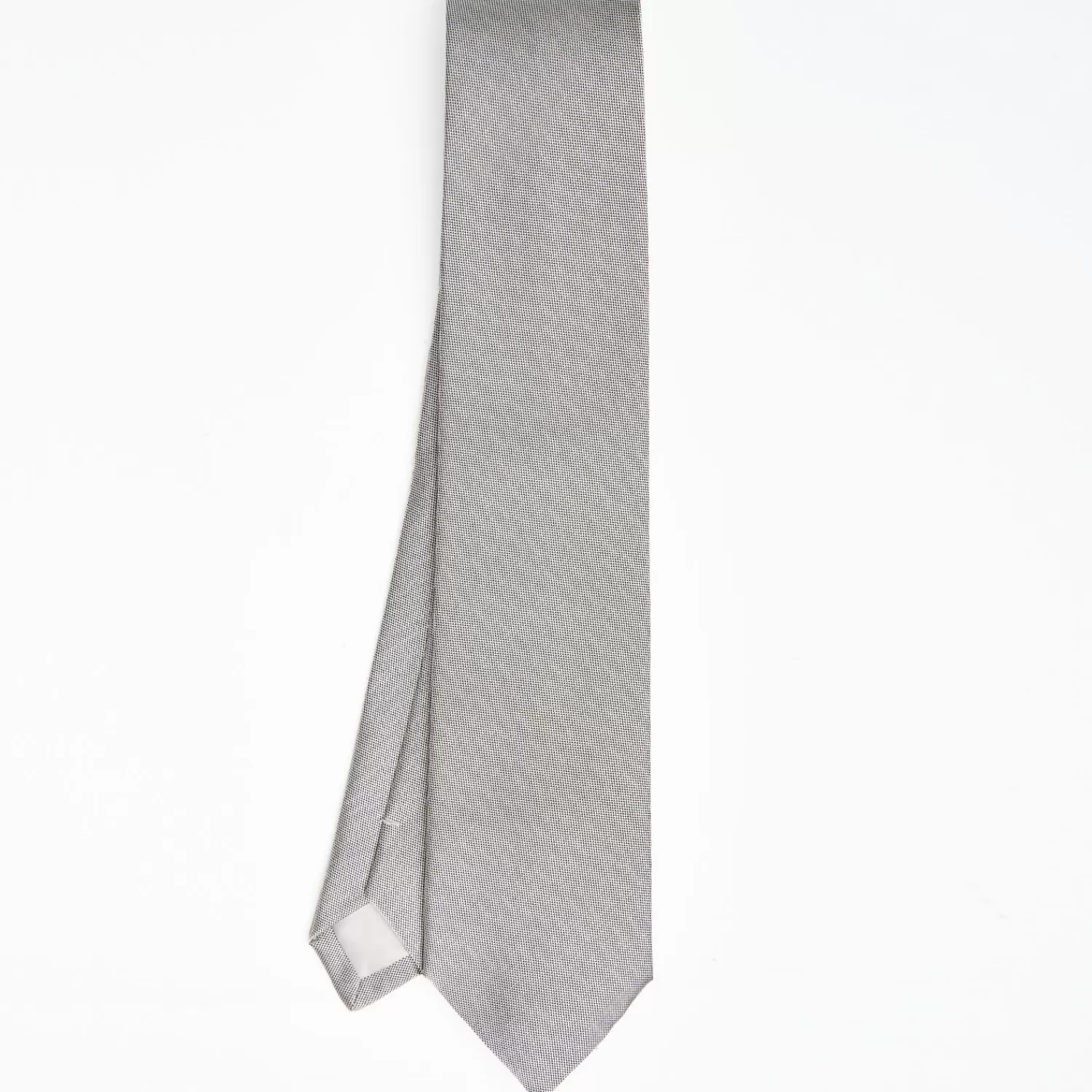 Light Grey Ceremonial Jacquard Silk Tie - Small Geometric Pattern>E.Marinella Shop