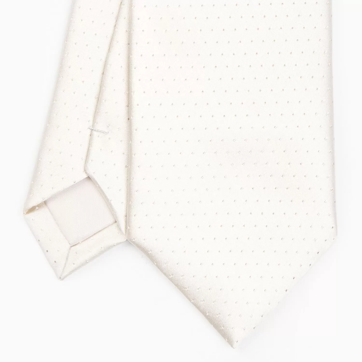 Light Grey Cerimonial Silk Satin Tie Small Polka Dot Pattern>E.Marinella Cheap