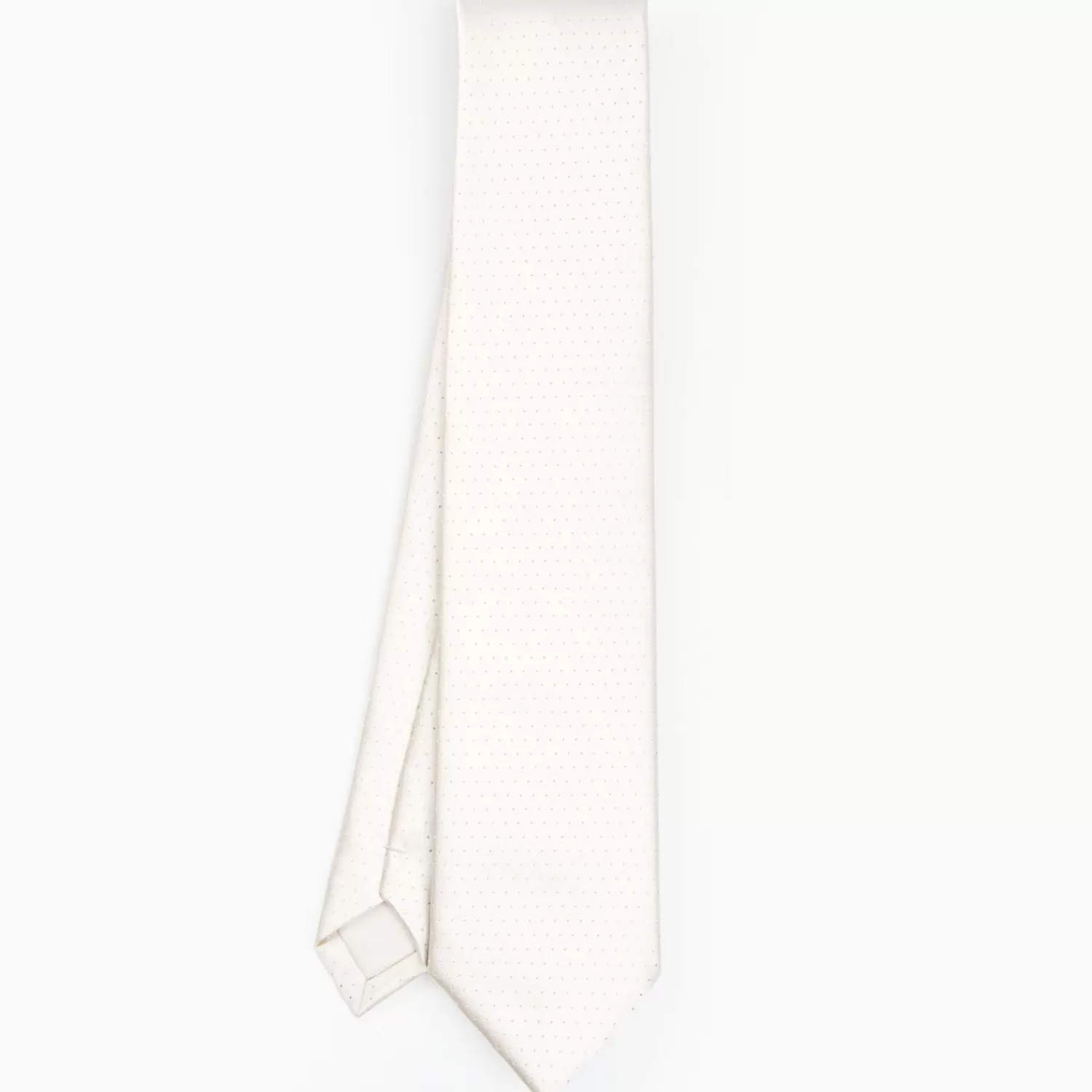 Light Grey Cerimonial Silk Satin Tie Small Polka Dot Pattern>E.Marinella Cheap