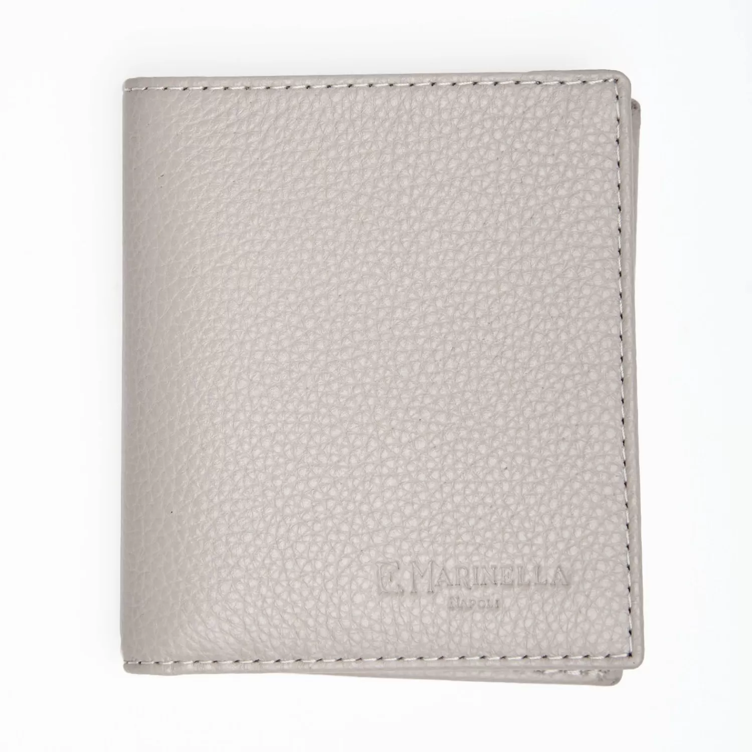 Light Grey Hammered Leather Small Wallet>E.Marinella Clearance