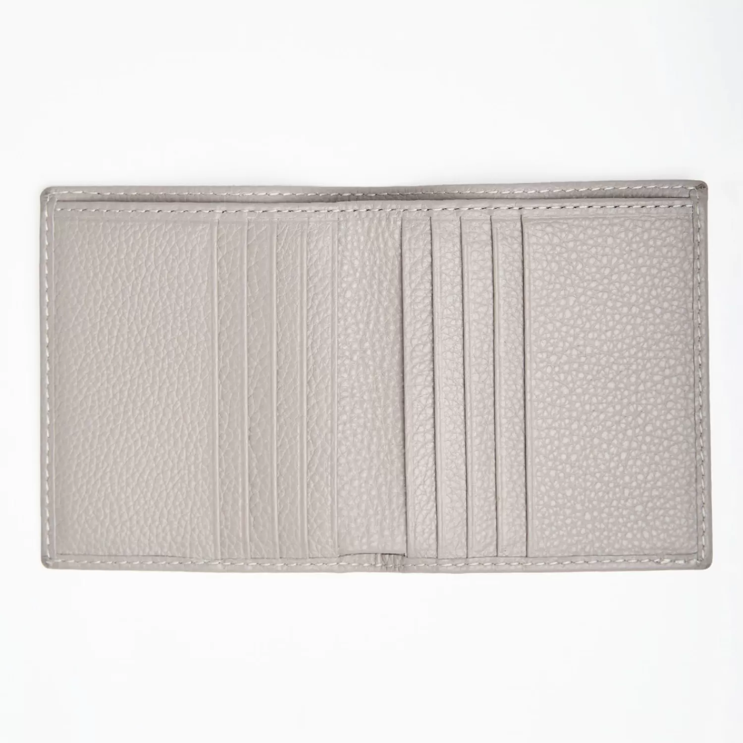 Light Grey Hammered Leather Small Wallet>E.Marinella Clearance