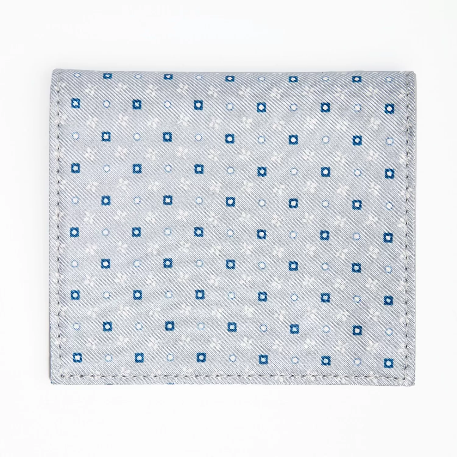 Light Grey Small Wallet In Silk And Leather>E.Marinella Best Sale