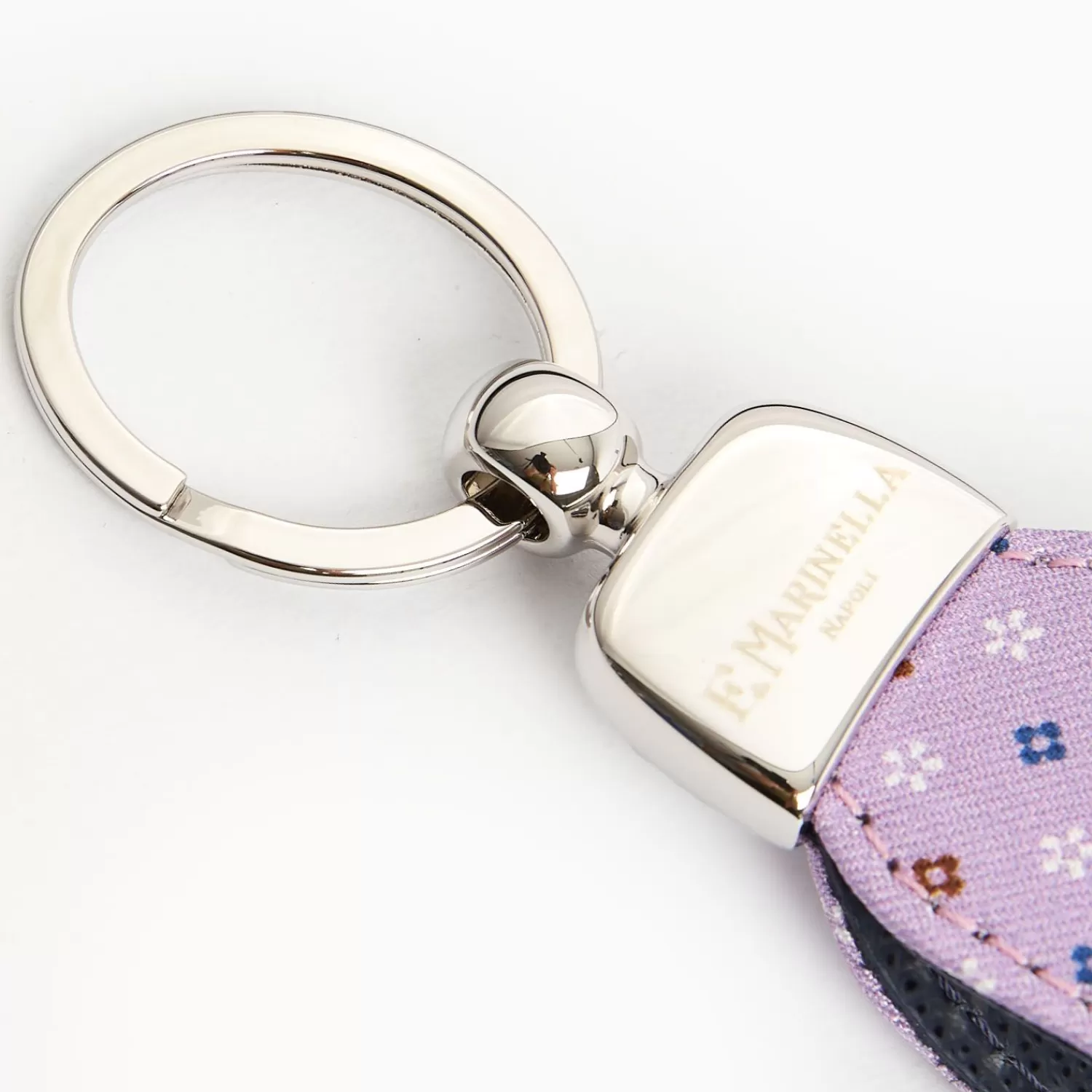 Lilac Keyfob In Silk And Leather>E.Marinella Clearance
