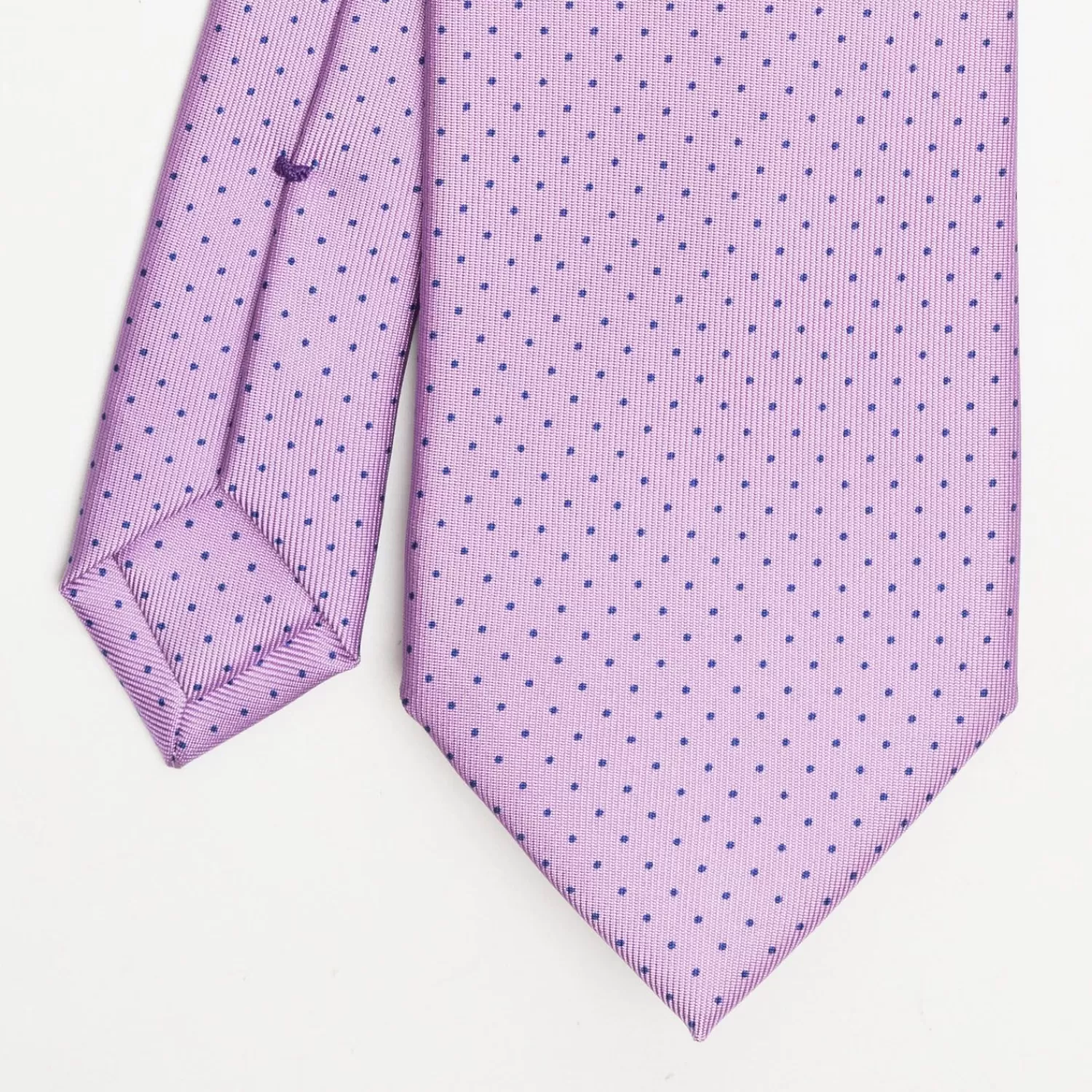 Lilac Sartorial Classic Silk Tie - Polka Dot Pattern>E.Marinella Hot