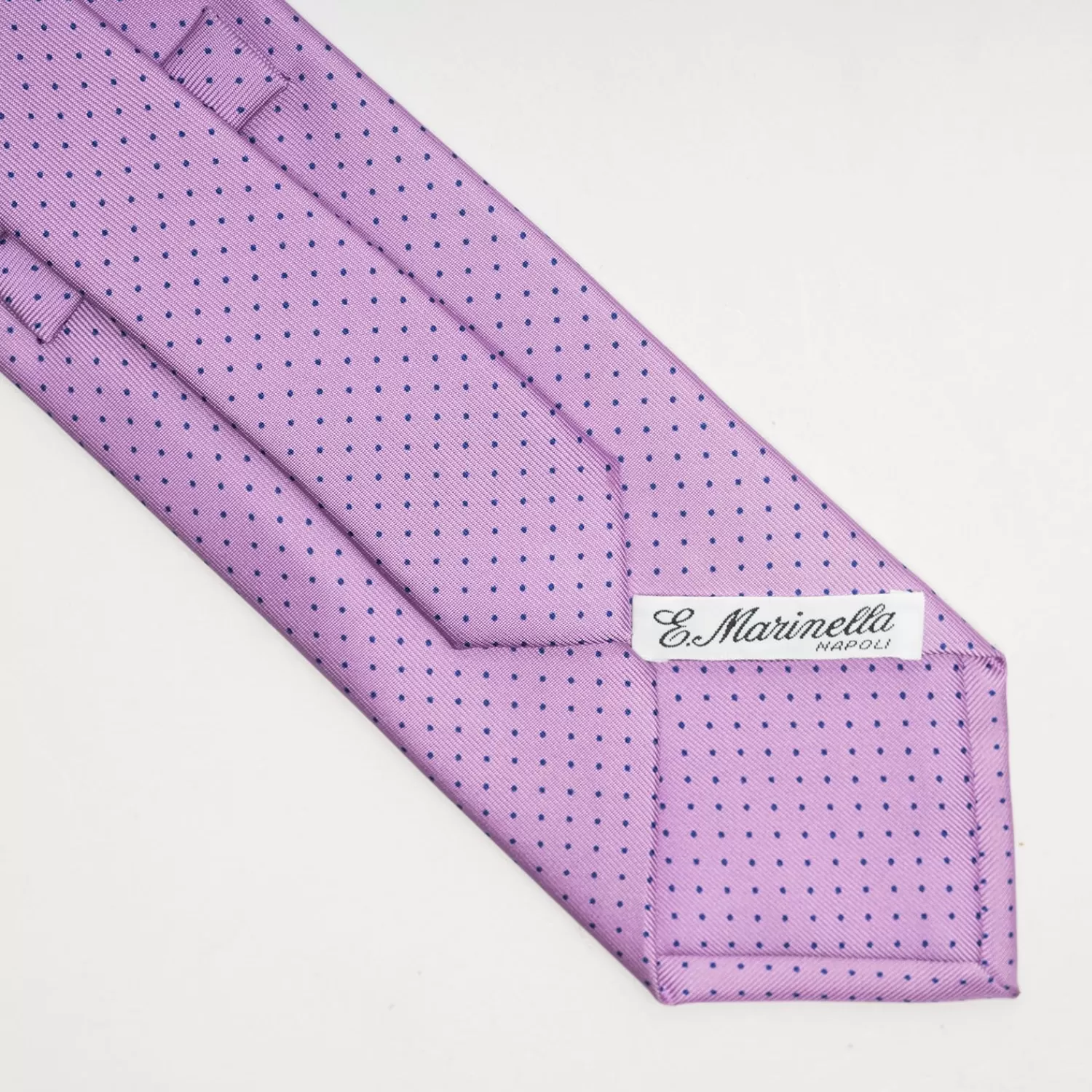 Lilac Sartorial Classic Silk Tie - Polka Dot Pattern>E.Marinella Hot