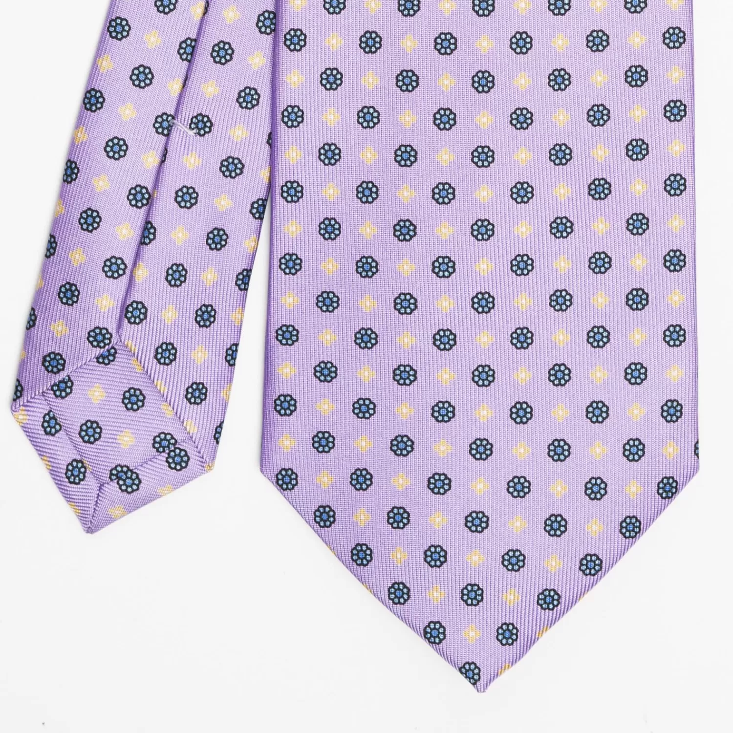 Lilac Sartorial Classic Silk Tie Small Flower Pattern>E.Marinella Cheap
