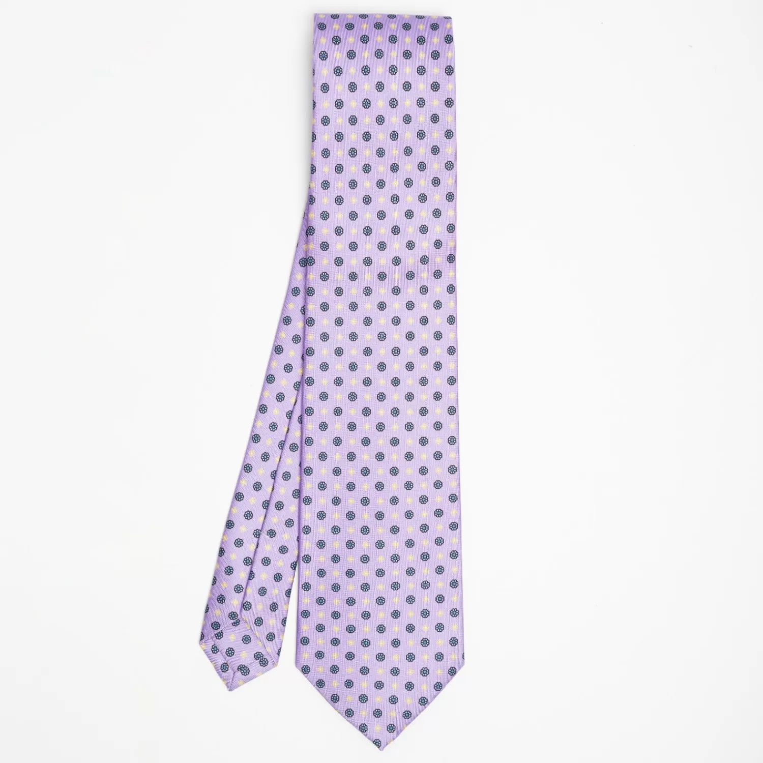 Lilac Sartorial Classic Silk Tie Small Flower Pattern>E.Marinella Cheap