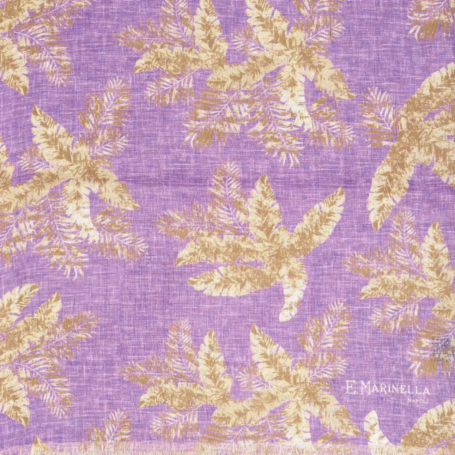 Liliac And Beige Wool And Silk Scarf>E.Marinella Cheap