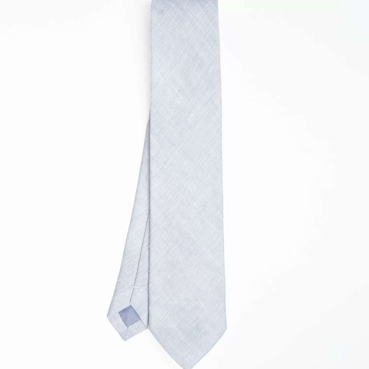 Linen Tie - Solid Light Blue Color>E.Marinella Online