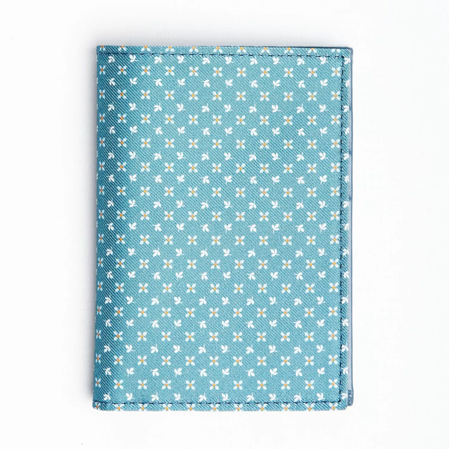 Mid Blue Vertical Wallet In Silk And Leather>E.Marinella Sale