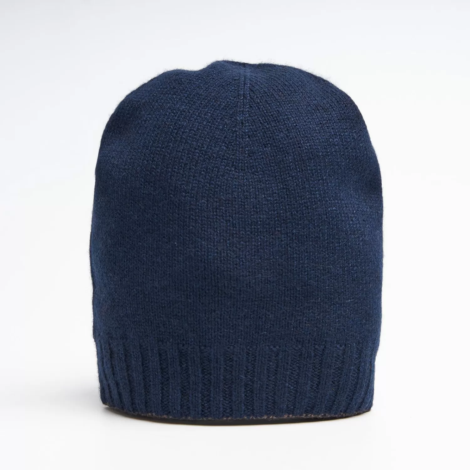 Midnight Blue And Light Brown Bicolor Cashmere Beanie>E.Marinella Flash Sale