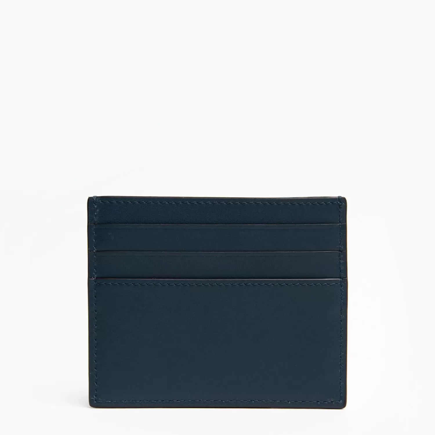 Midnight Blue Leather Credit Card Holder - 7 Compartments>E.Marinella Sale