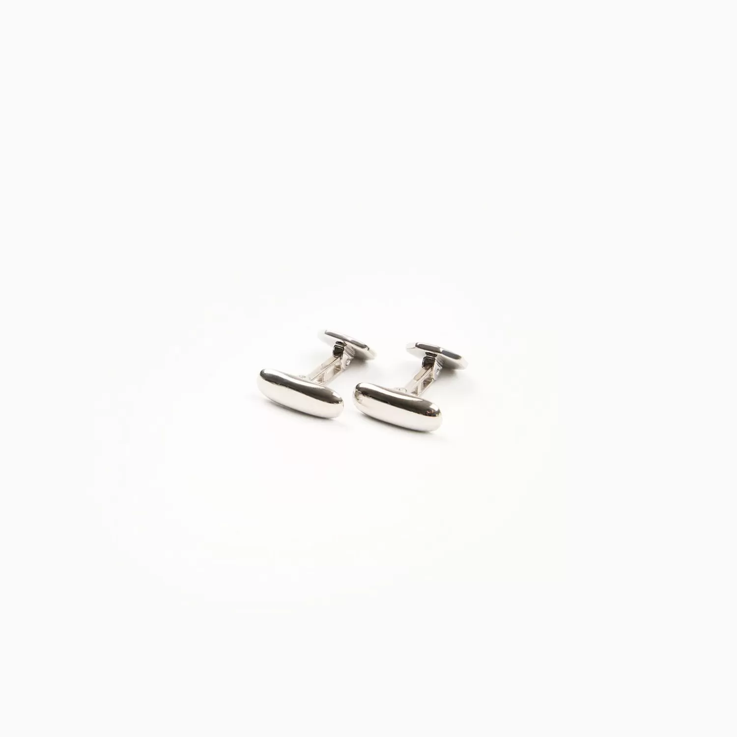 Octagonal Cufflinks With Lapis In Silver>E.Marinella New