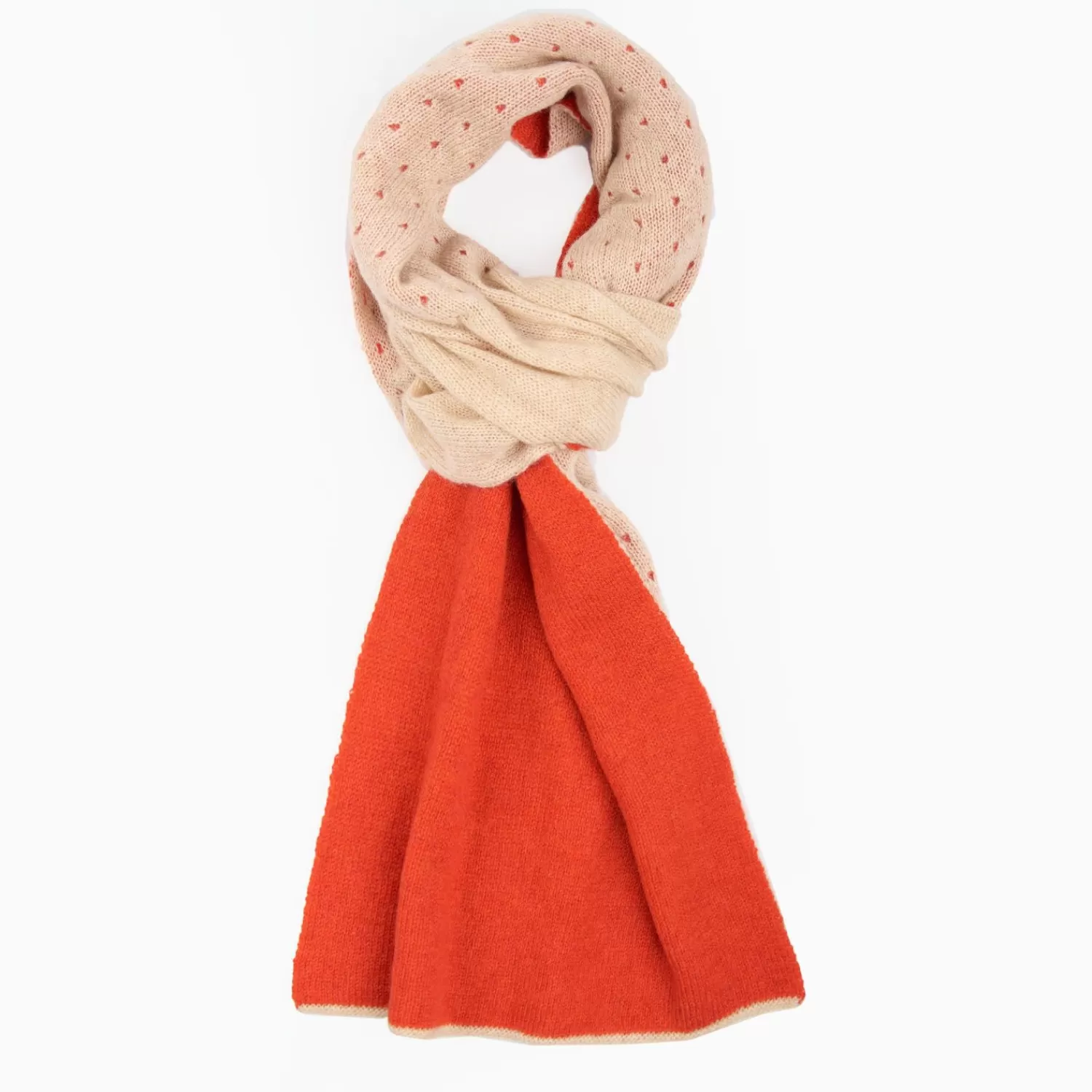 Orange And Beige Dots Cashmere Neck Warmer>E.Marinella Cheap