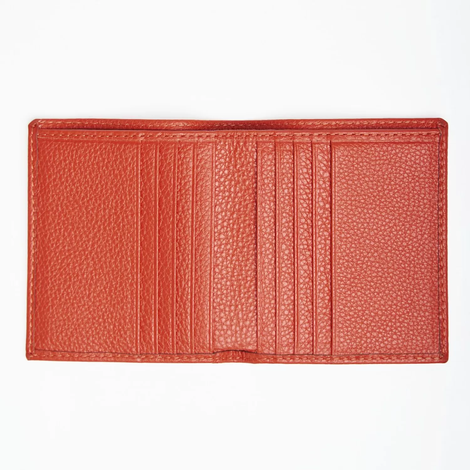 Orange Hammered Leather Small Wallet>E.Marinella Clearance