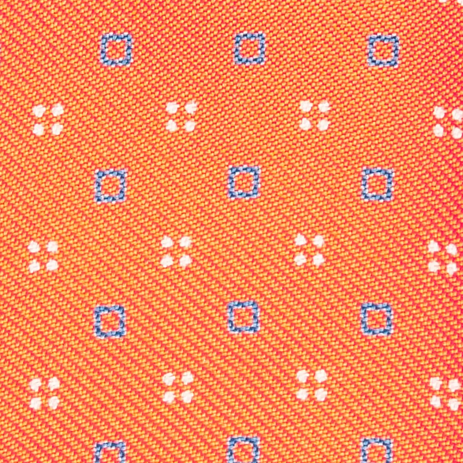 Orange Silk Bowtie To Self-Tie - Small Flower Pattern>E.Marinella Flash Sale