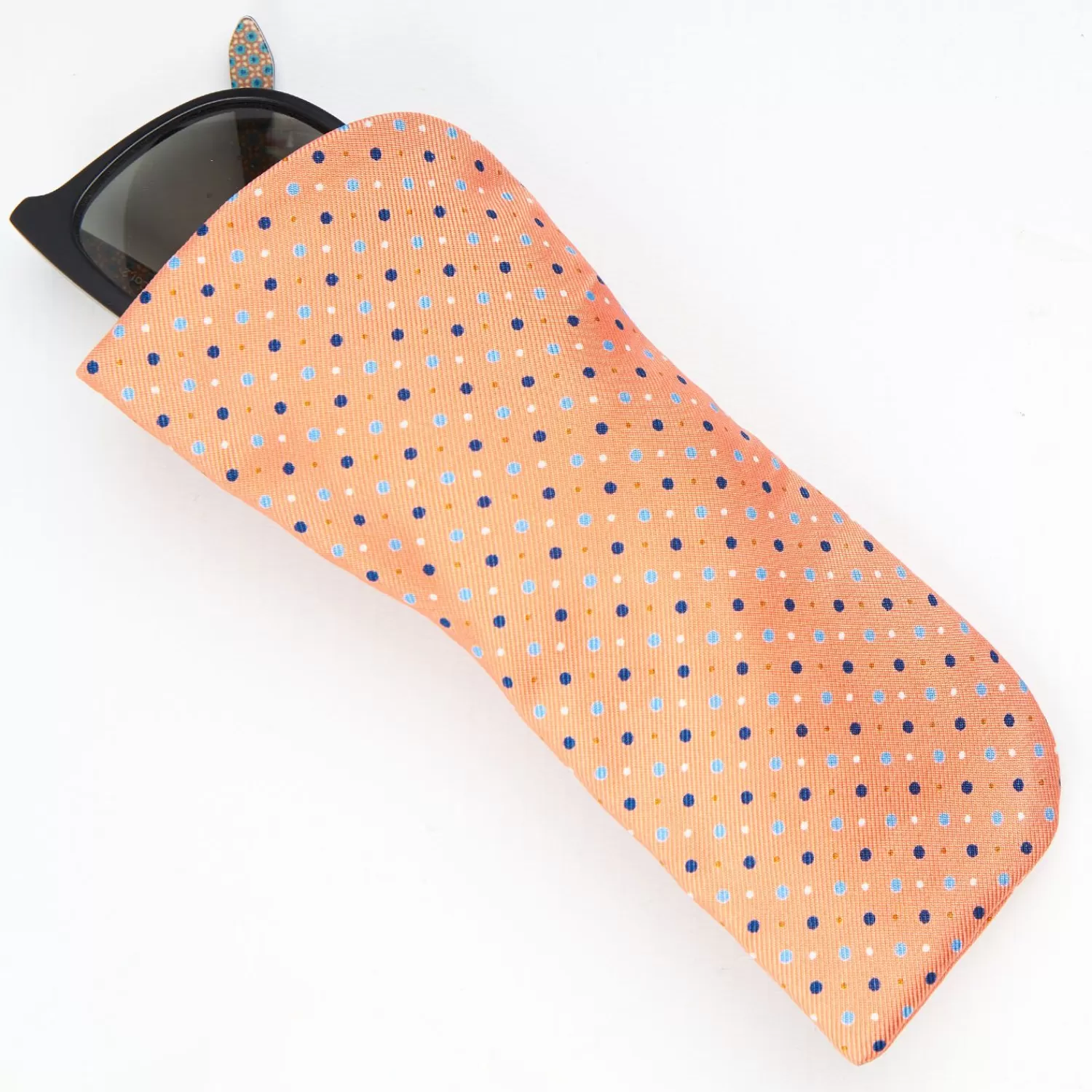 Orange Silk Glasses Case>E.Marinella Sale