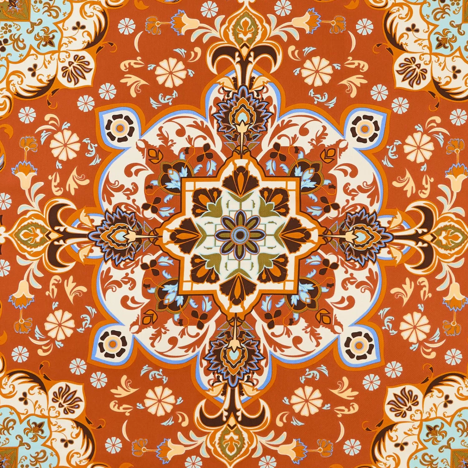 Orange Silk Scarf 90 - Mediterranean Vibes>E.Marinella Cheap
