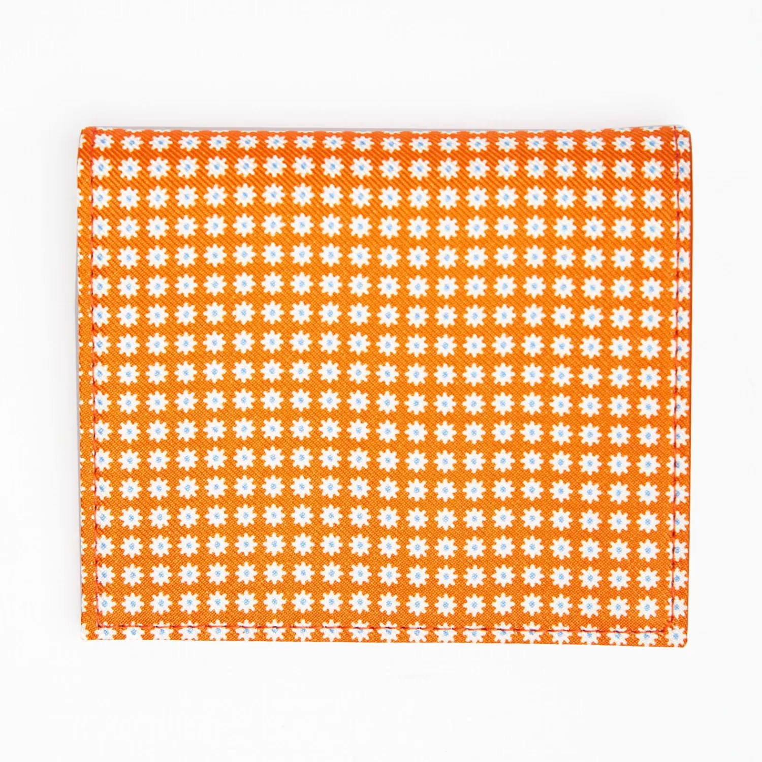 Orange Small Wallet In Silk And Leather>E.Marinella Cheap