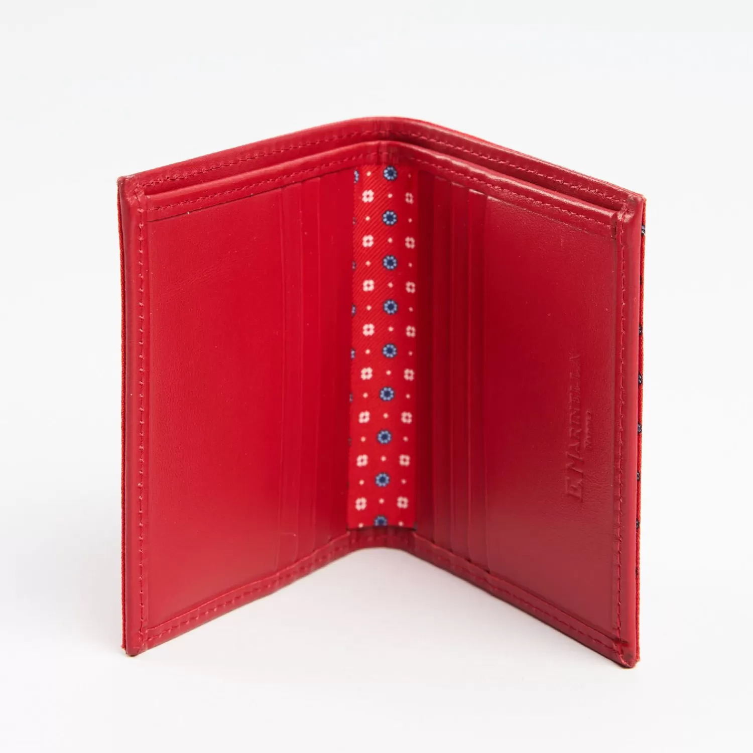 Orange Small Wallet In Silk And Leather>E.Marinella Shop