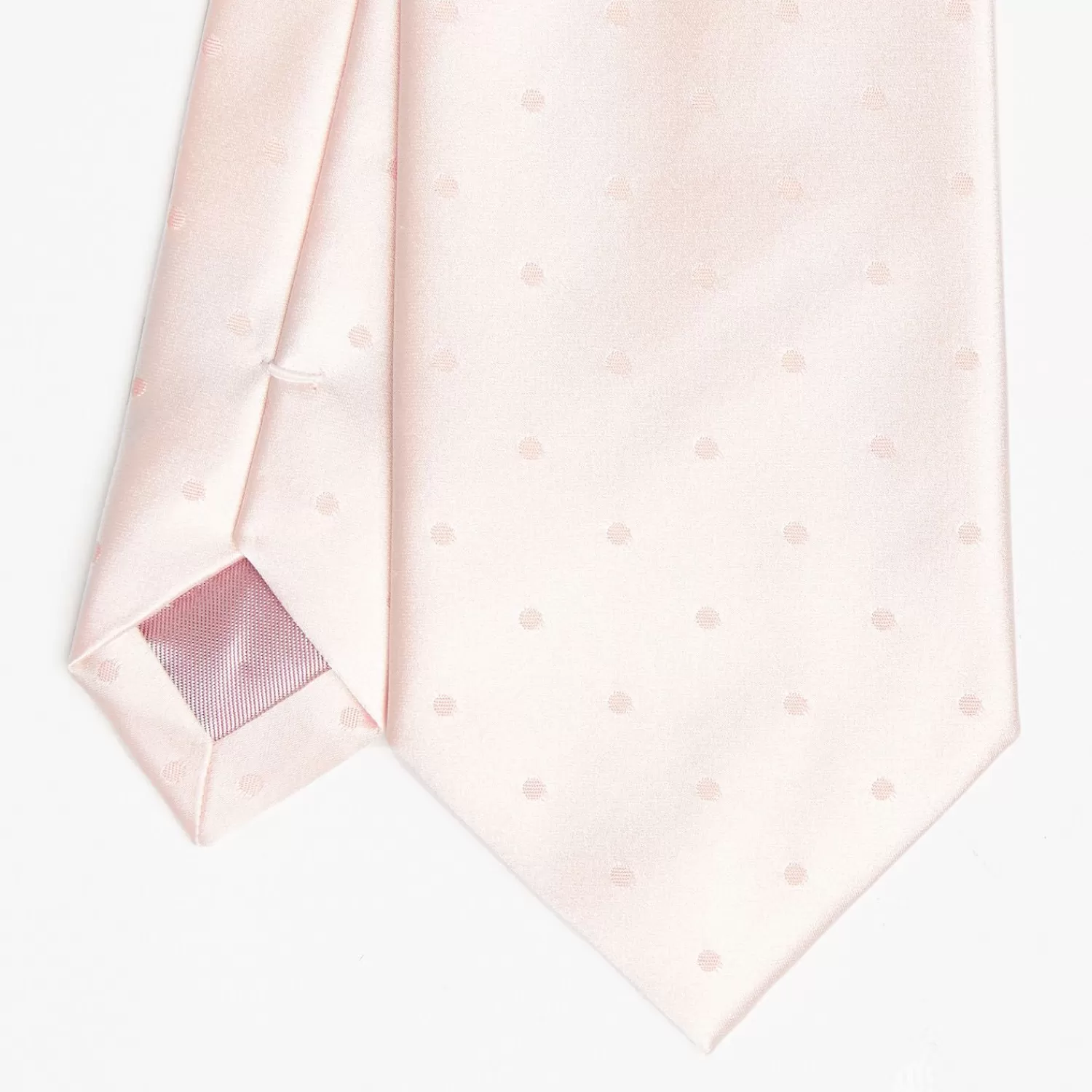 Pink Cerimonial Silk Satin Tie Polka Dot Pattern>E.Marinella Best Sale