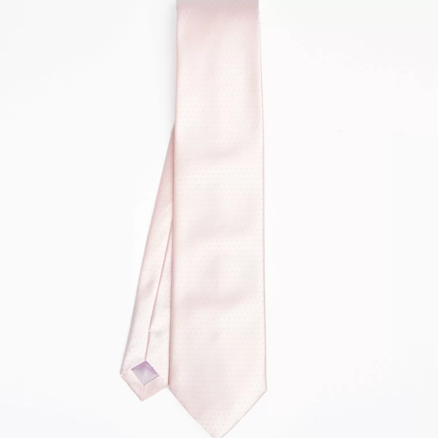 Pink Cerimonial Silk Satin Tie Small Polka Dot Pattern>E.Marinella New